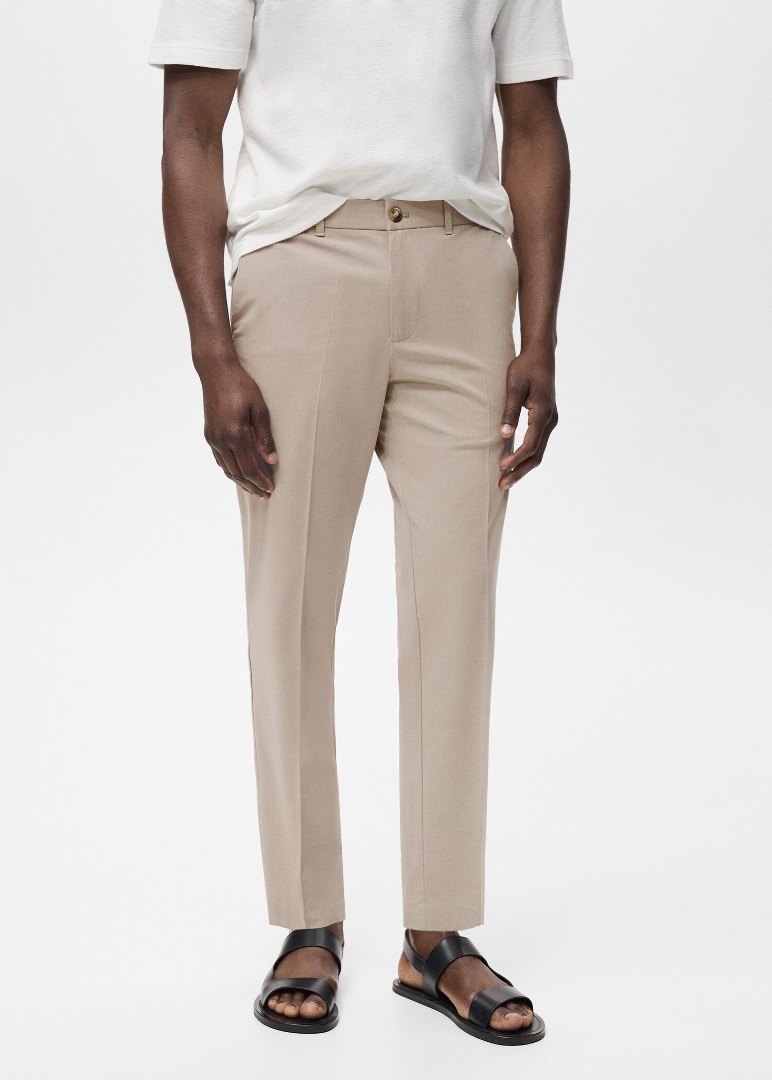 Slim-Comfort-Stretch-Hose Bologna in Cropped-Länge - Mittlere Ansicht