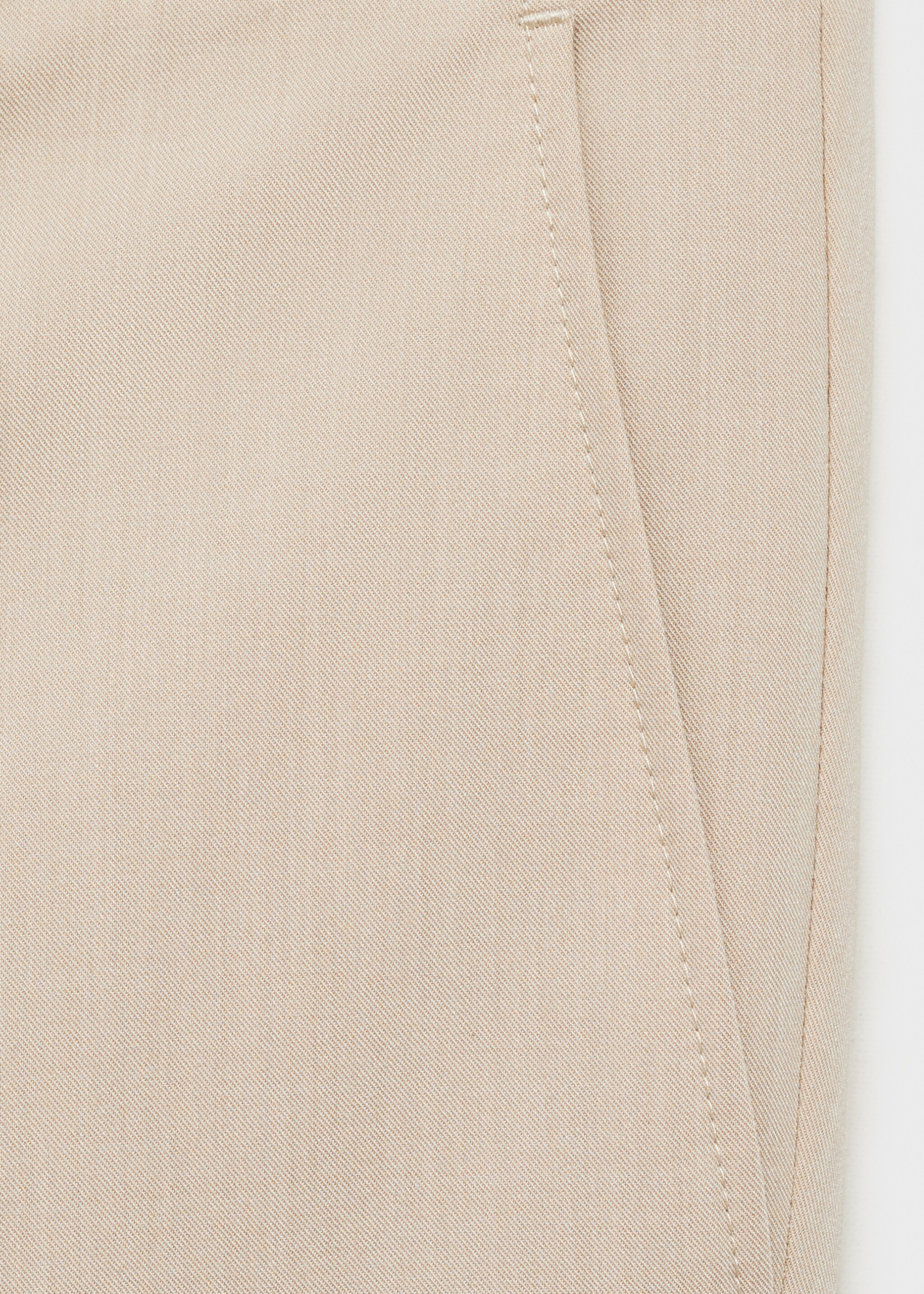 Bologna slim cropped comfort stretch trousers - Details of the article 8, Beige. Ref: 87032889-00.
