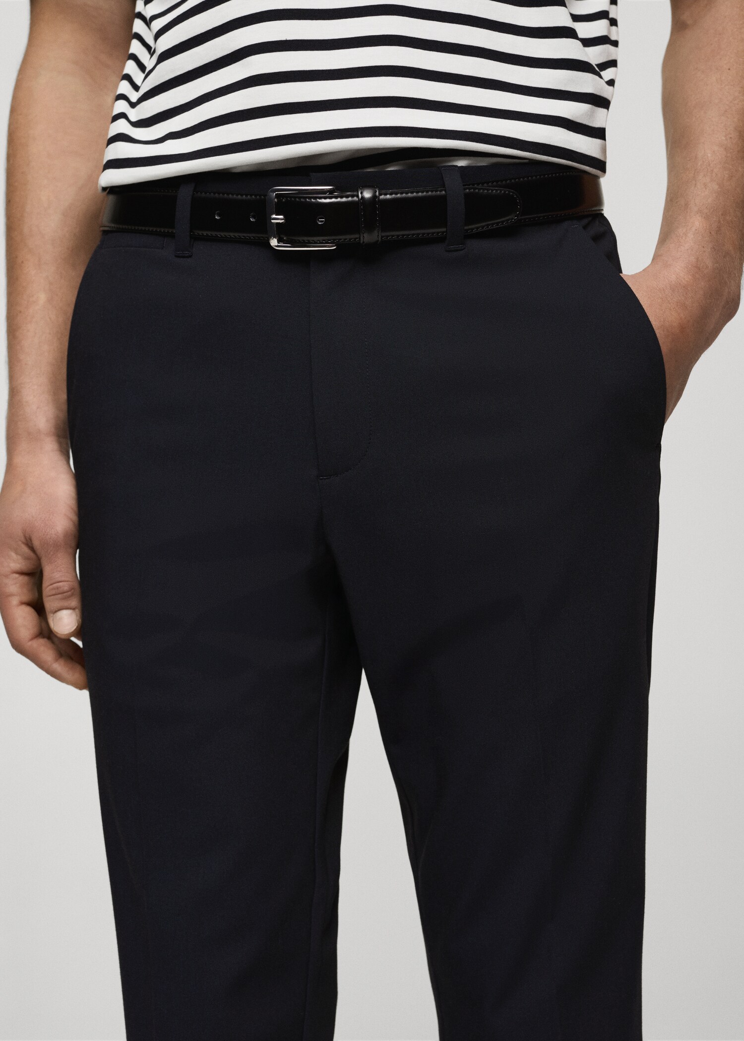 Slim-Comfort-Stretch-Hose Bologna in Cropped-Länge - Detail des Artikels 1