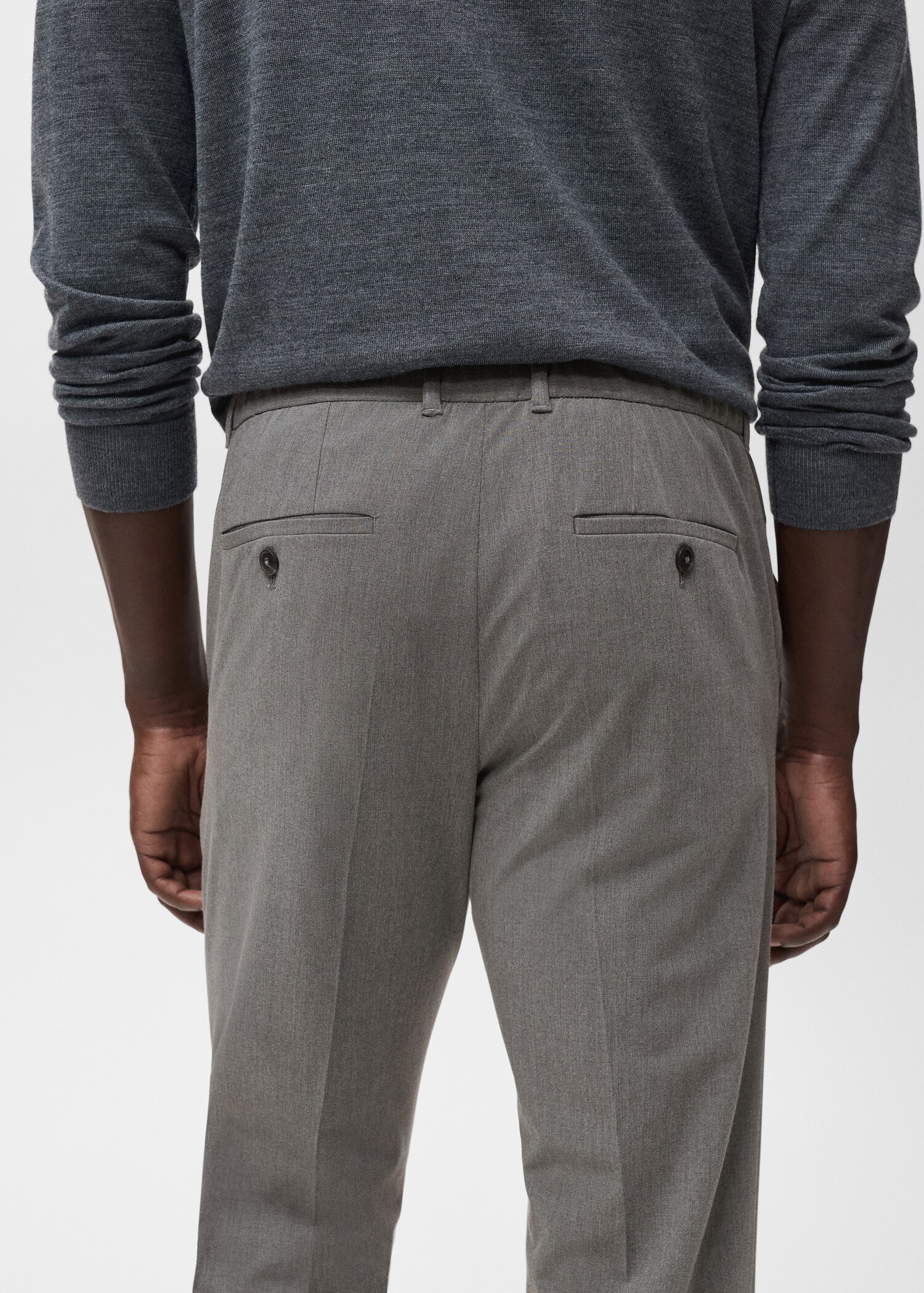 Slim-Comfort-Stretch-Hose Bologna in Cropped-Länge - Detail des Artikels 6