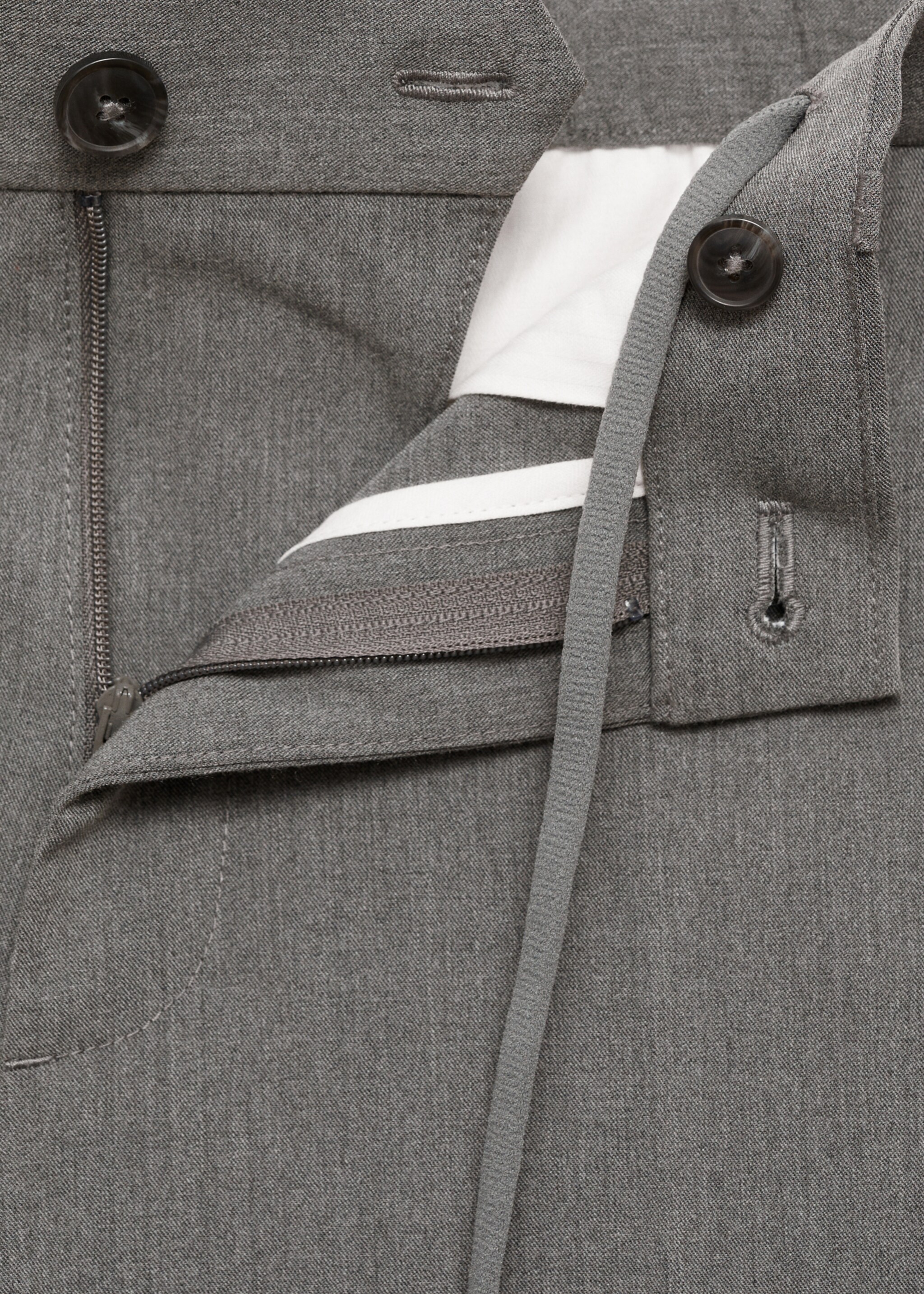 Pantalón Bologna slim cropped comfort stretch - Detalle del artículo 8, Gris medio vigoré. Ref: 87032889-00.