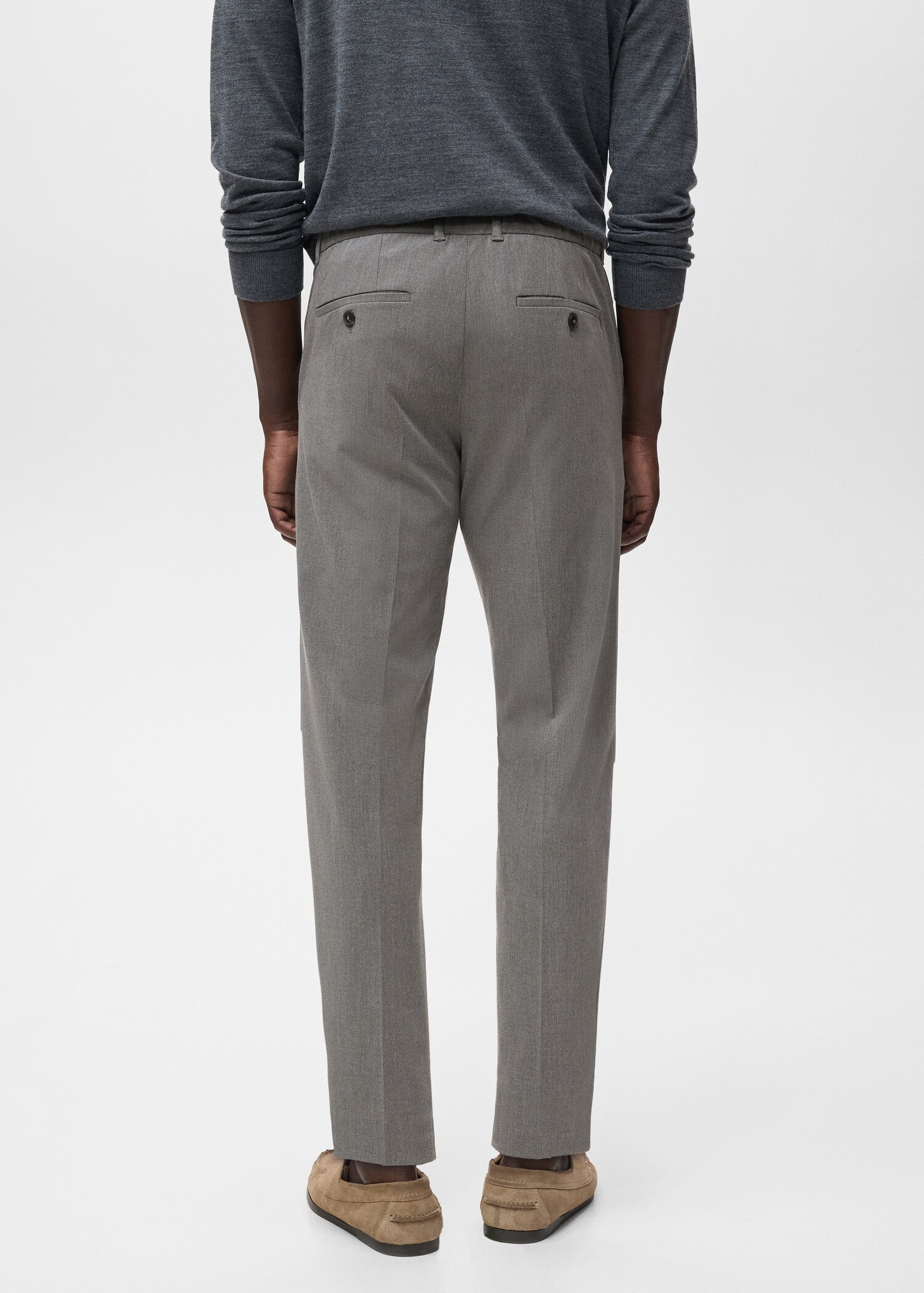 Slim-Comfort-Stretch-Hose Bologna in Cropped-Länge - Rückseite des Artikels