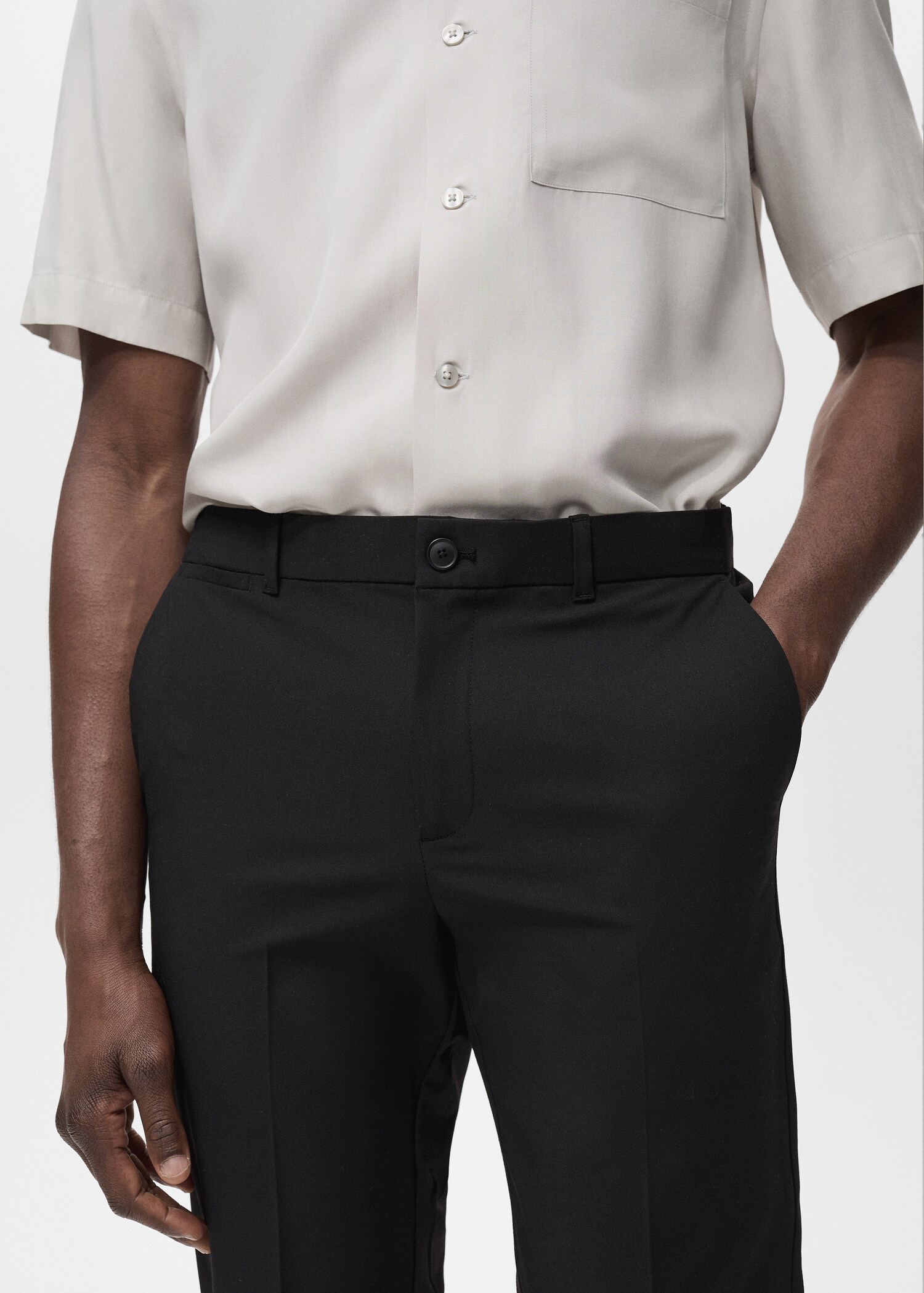 Slim-Comfort-Stretch-Hose Bologna in Cropped-Länge - Detail des Artikels 1