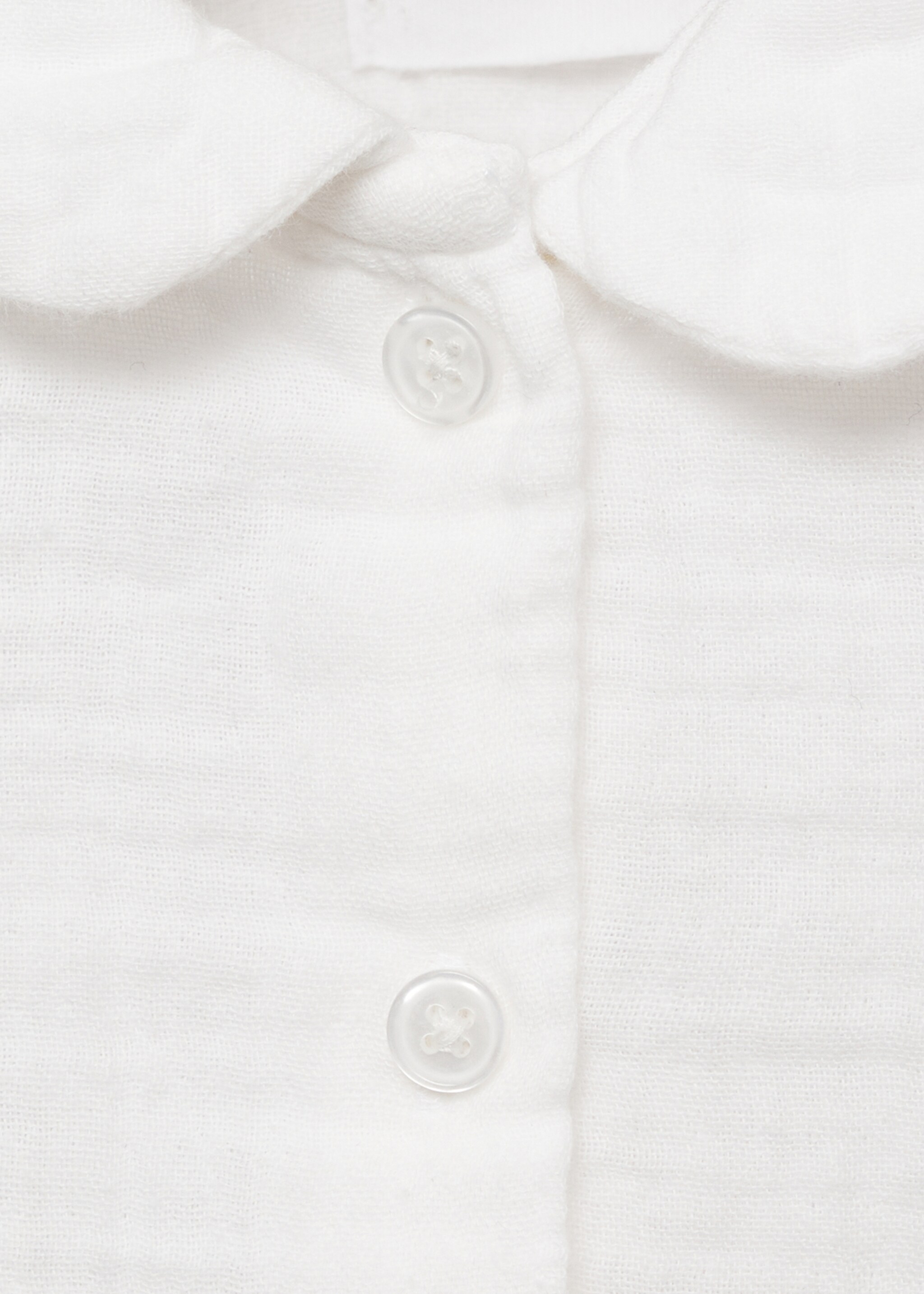 Bamboo cotton blouse - Details of the article 8, Off White. Ref: 87032896-00.