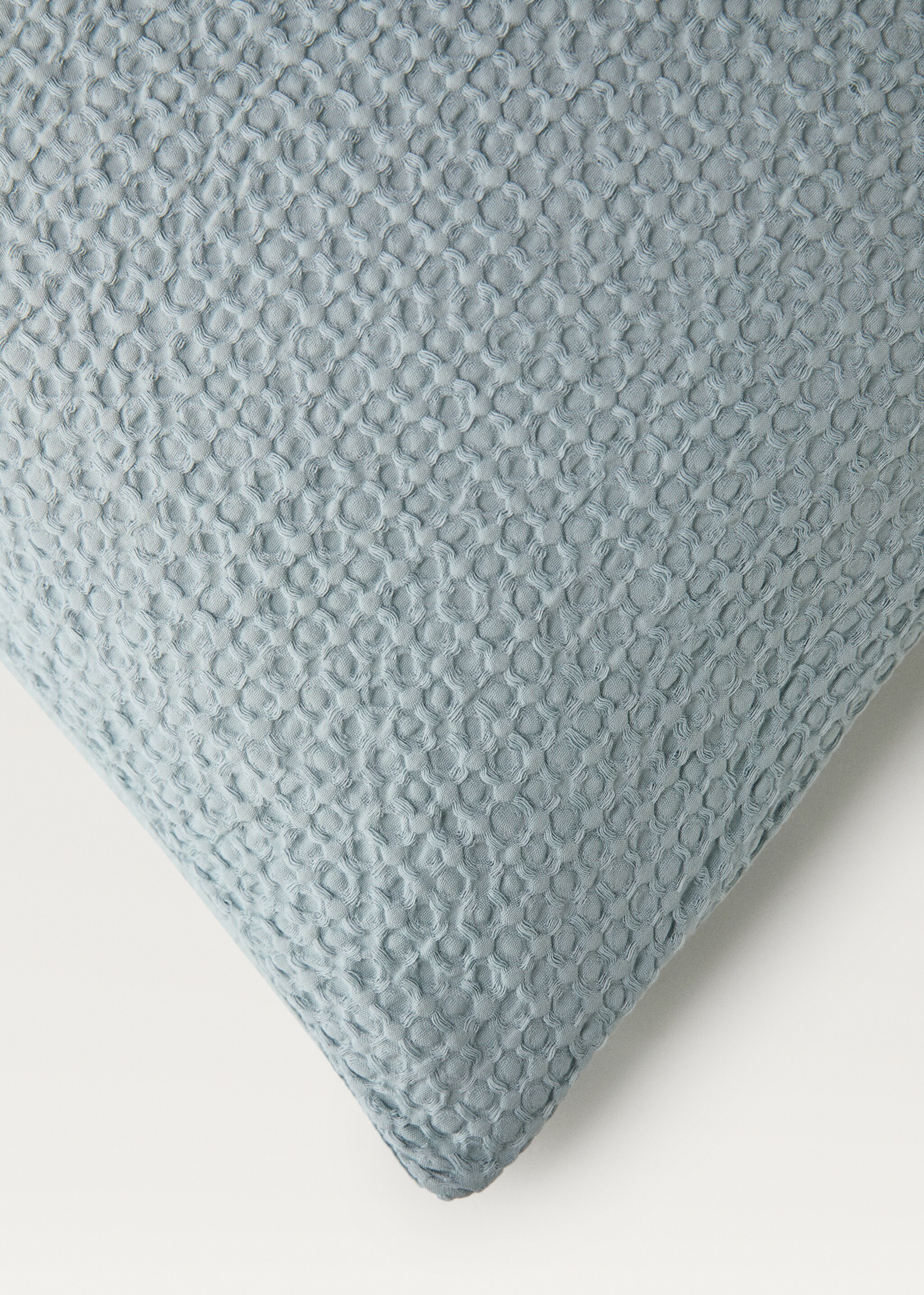 Funda nòrdica cotó percala waffle llit 150/160 cm - Detall de l'article 3, Verd aigua. Ref: 87032927-00.