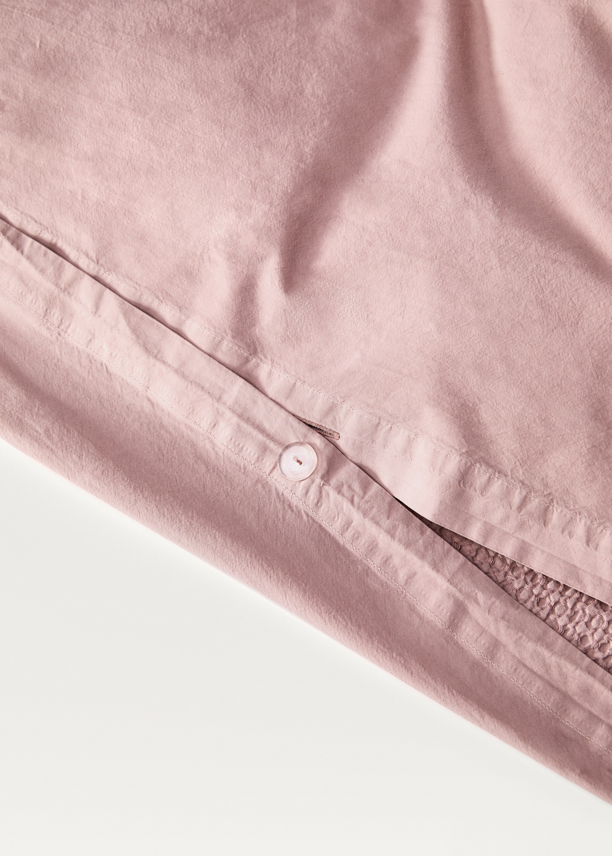 Funda nòrdica cotó percala waffle llit 150/160 cm - Detall de l'article 1, Rosa. Ref: 87032927-00.