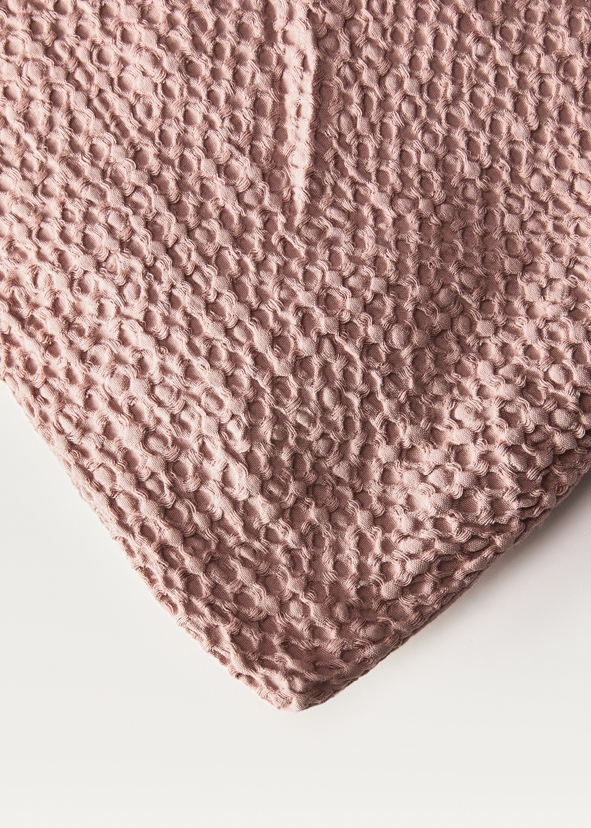 Funda nòrdica cotó percala waffle llit 150/160 cm - Detall de l'article 2, Rosa. Ref: 87032927-00.