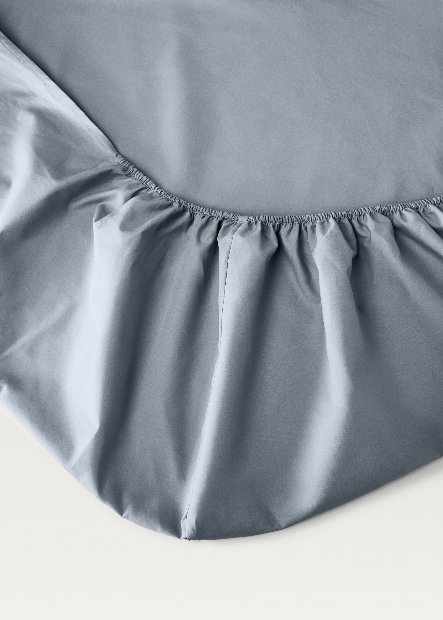 Percale cotton fitted sheet for 180 cm bed - Details of the article 1