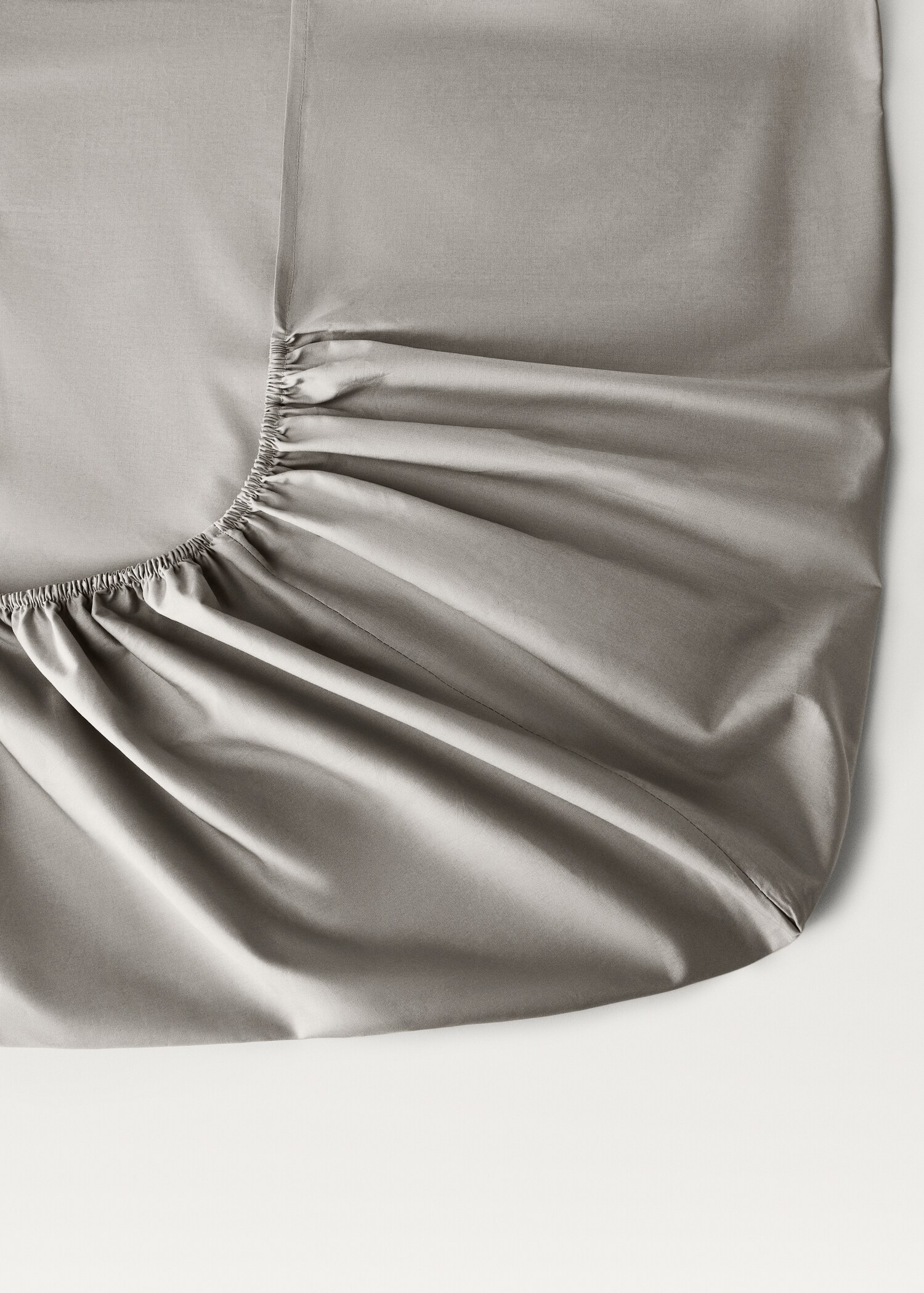 Percale cotton fitted sheet for 180 cm bed - Details of the article 1