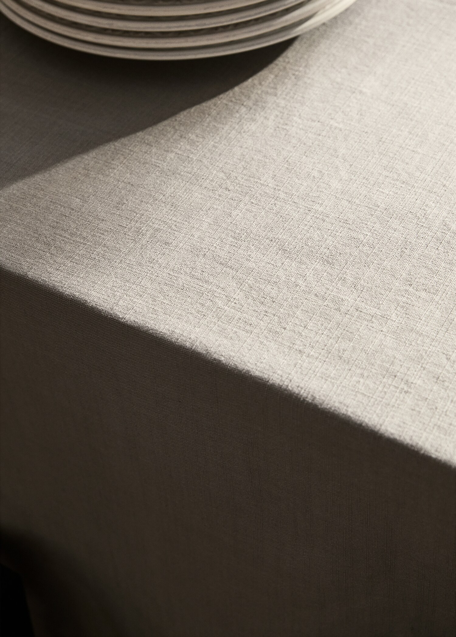 Cotton vanilla tablecloth for 2 to 4 diners - Details of the article 7