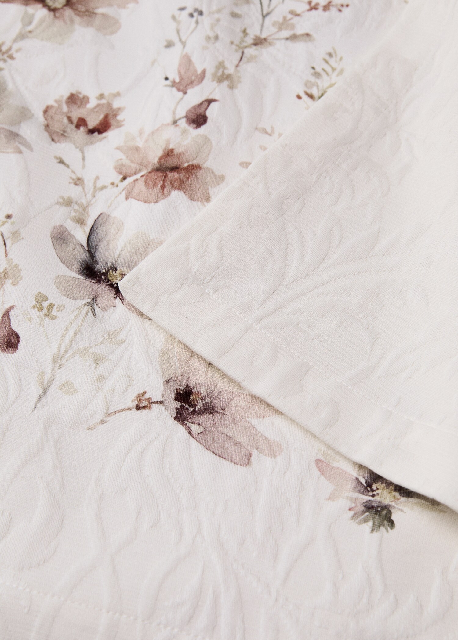 Jacquard-Tischdecke mit Mini-Blumenmuster für 2 bis 4 Personen - Detail des Artikels 2