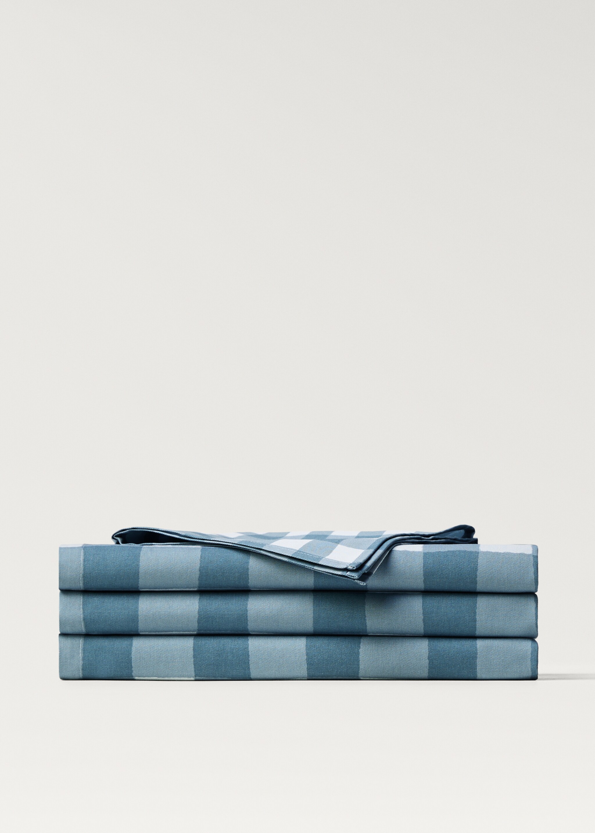 Estovalles cotó quadres 6 a 8 comensals - Article sense model, Verd menta. Ref: 87032972-00.