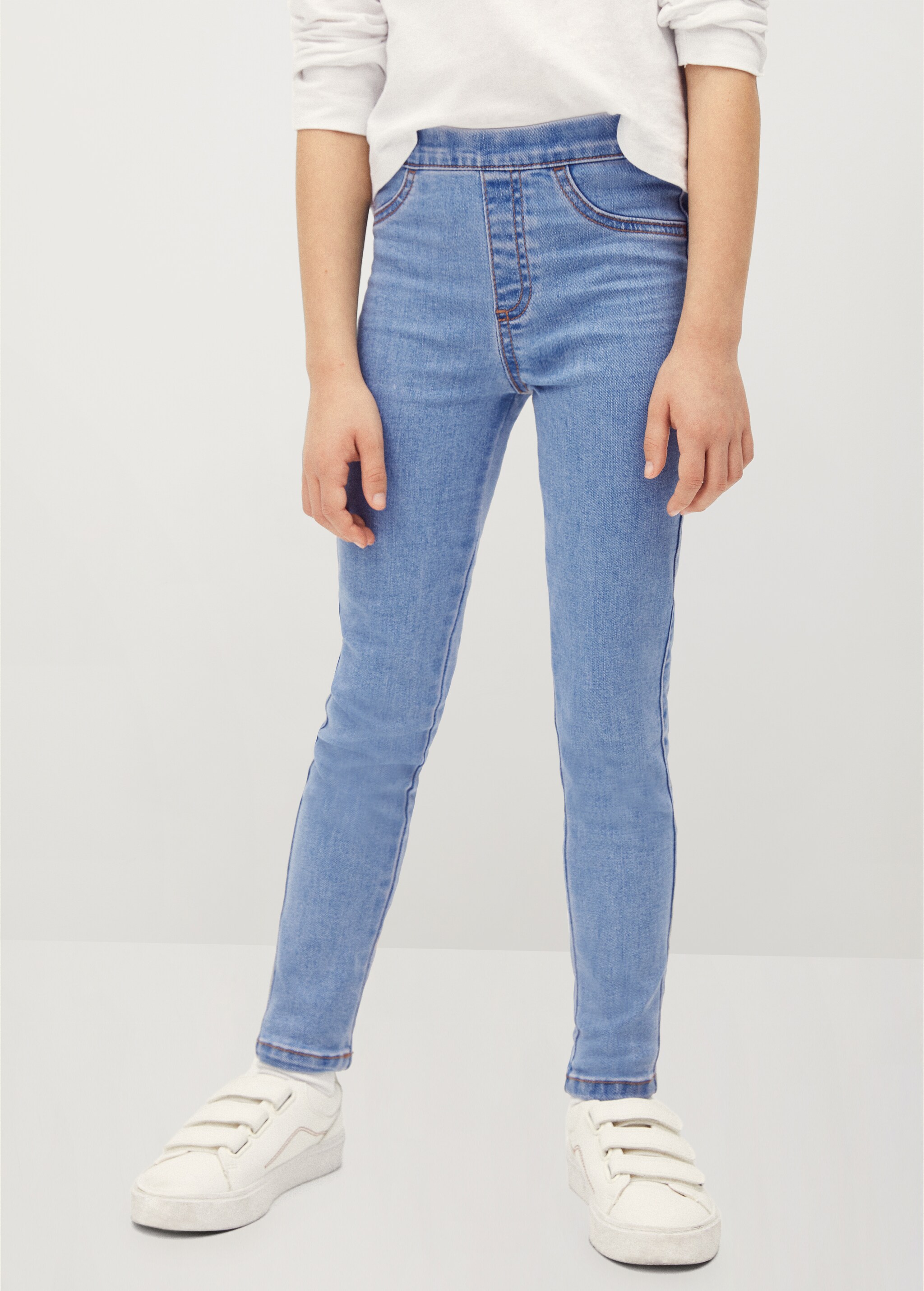 Bavlněné jeggings - Náhled ve středové rovině