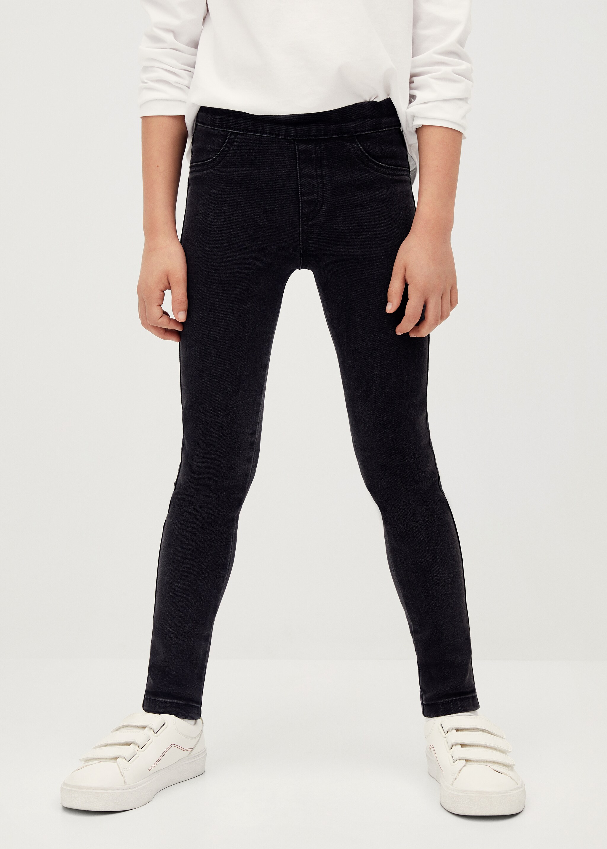 Bavlněné jeggings - Náhled ve středové rovině