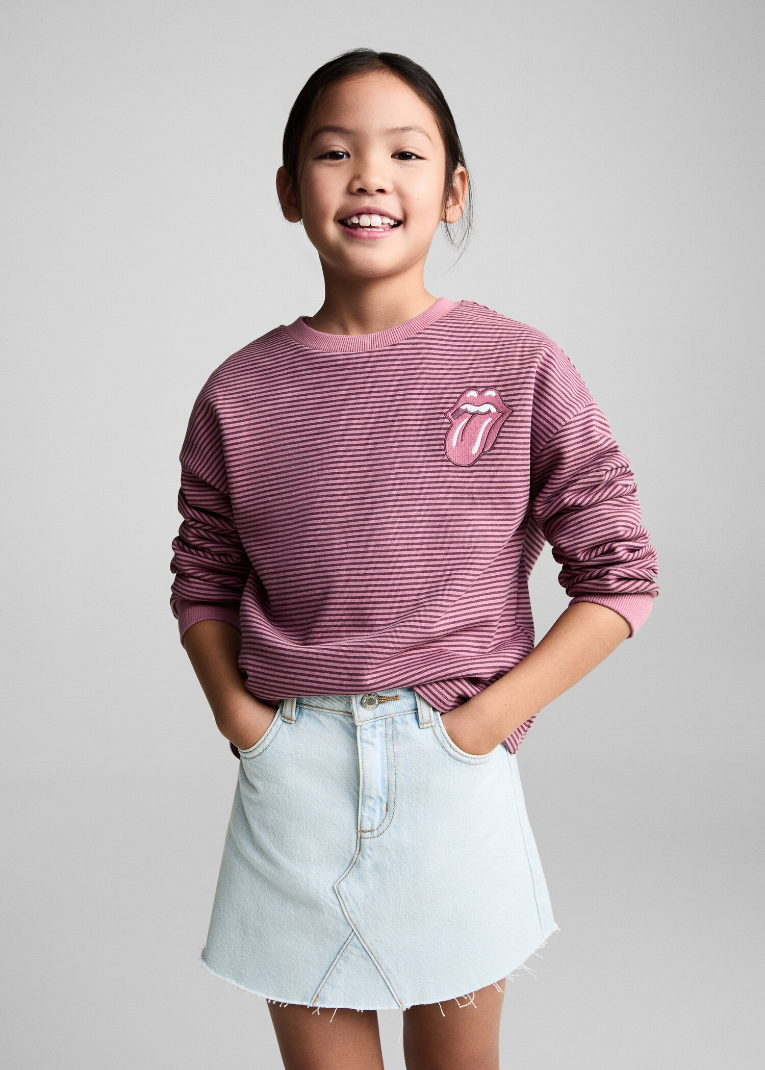 Denim mini-skirt - Medium plane