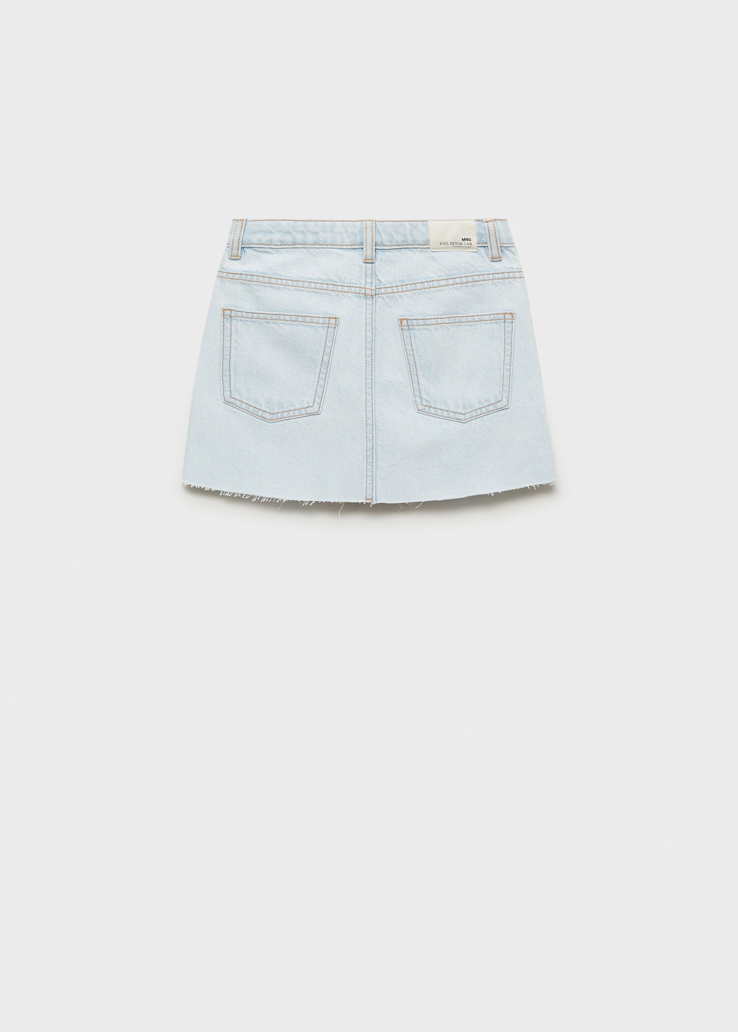 Denim mini-skirt - Reverse of the article