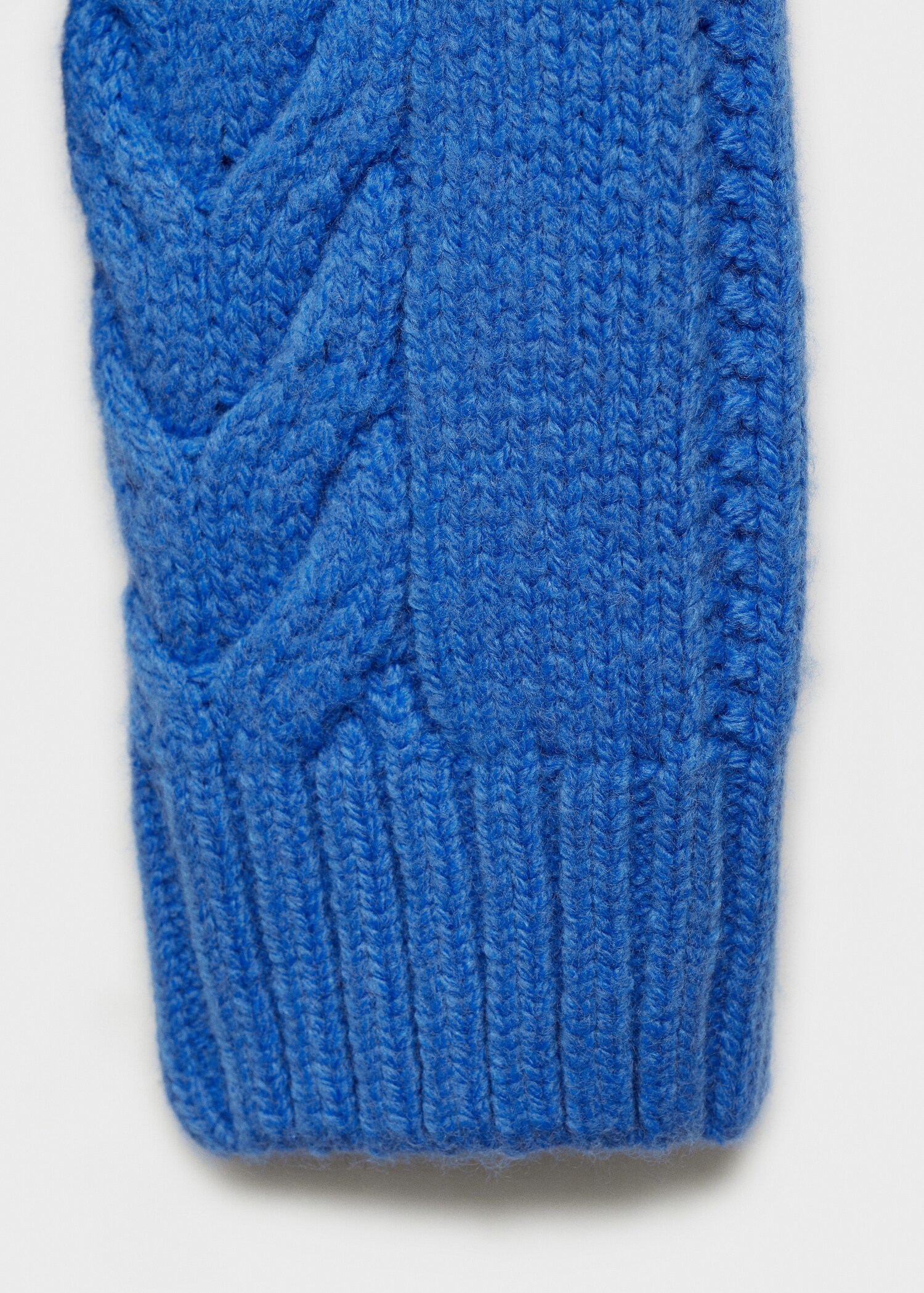 Braided sweater with perkins neck - Details of the article 0