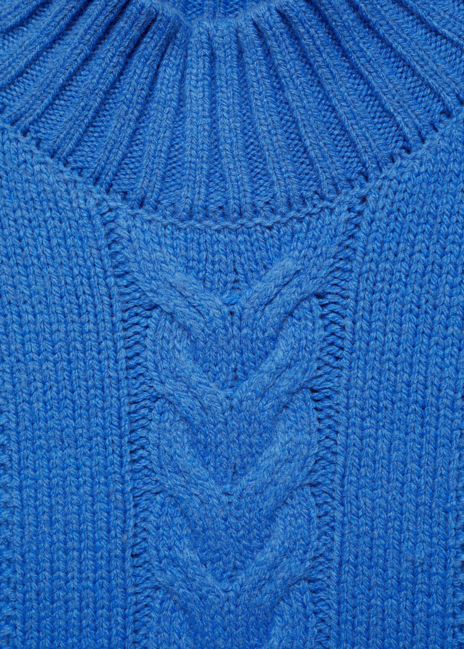 Braided sweater with perkins neck - Details of the article 8