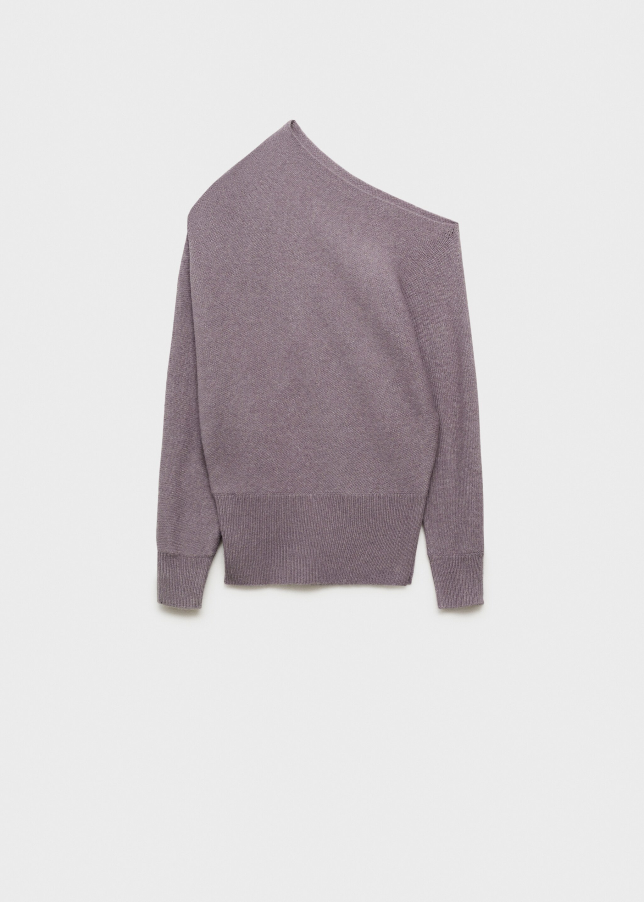 Asymmetrical wool-blend sweater - Article without model, Light/Pastel Purple. Ref: 87033273-00.