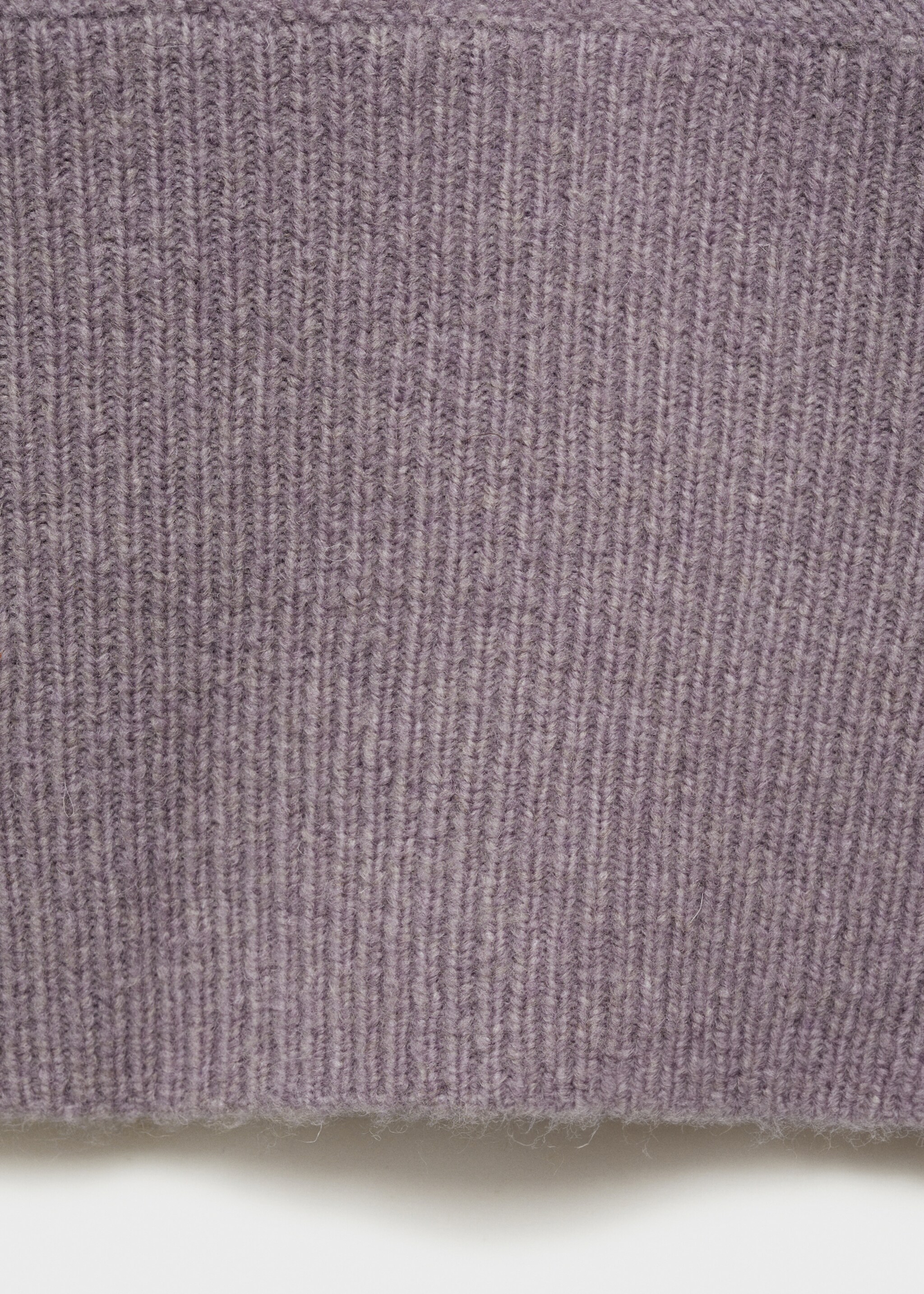Asymmetrical wool-blend sweater - Details of the article 0, Light/Pastel Purple. Ref: 87033273-00.