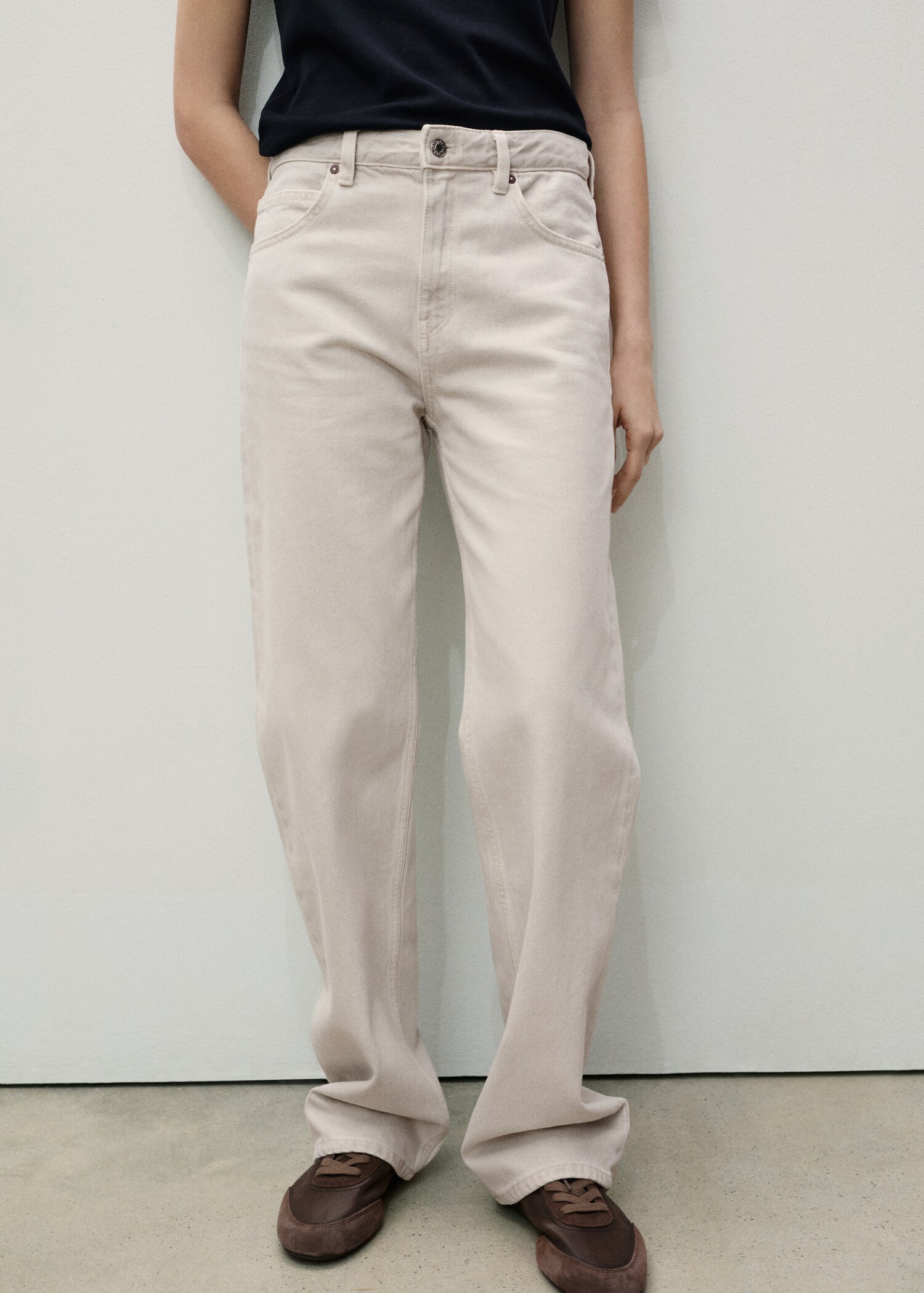 Jeans Miami rectos tiro medio - Plano medio