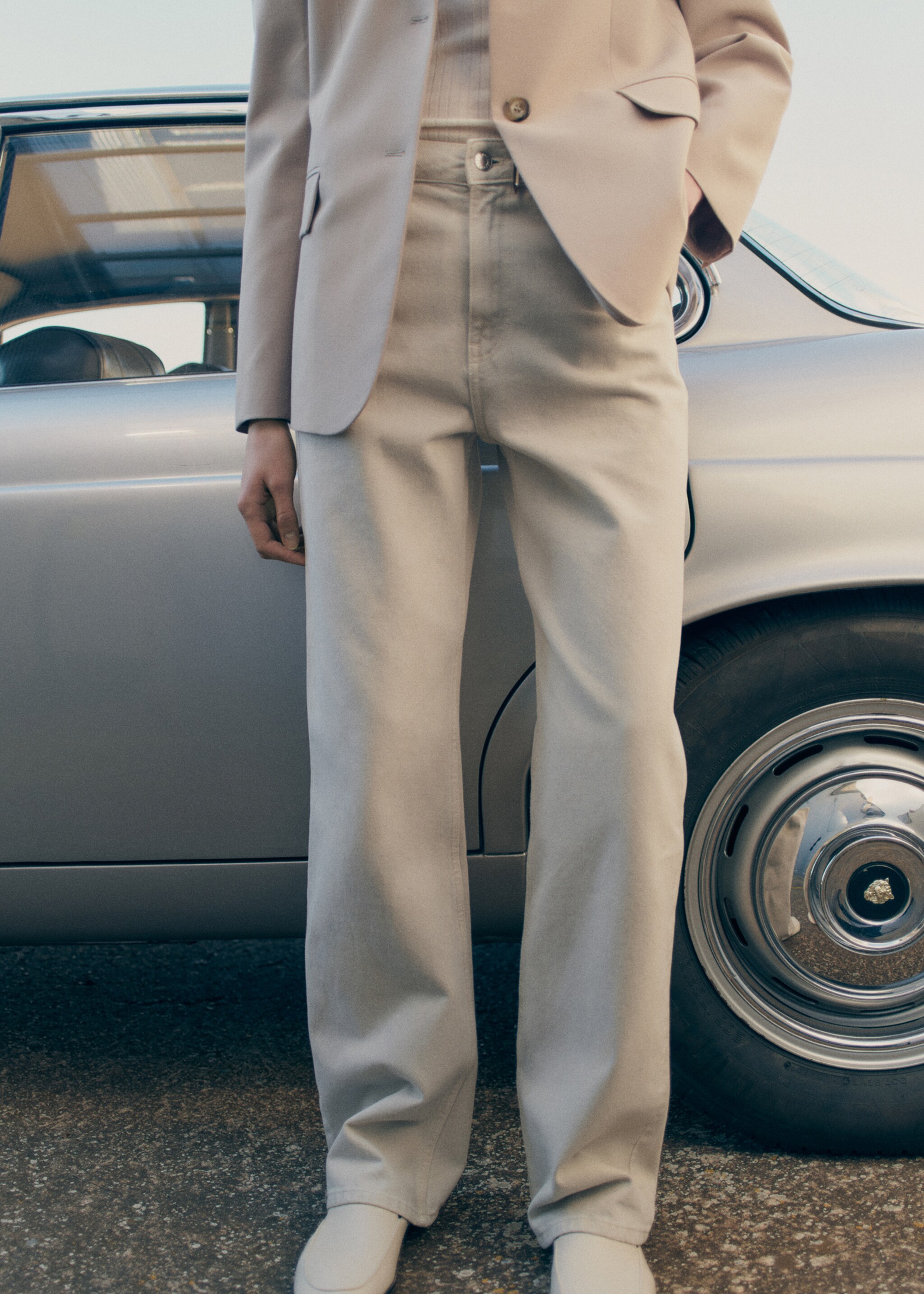 Jeans Miami rectos tiro medio - Detalle del artículo 6, Gris claro/pastel. Ref: 87033275-00.