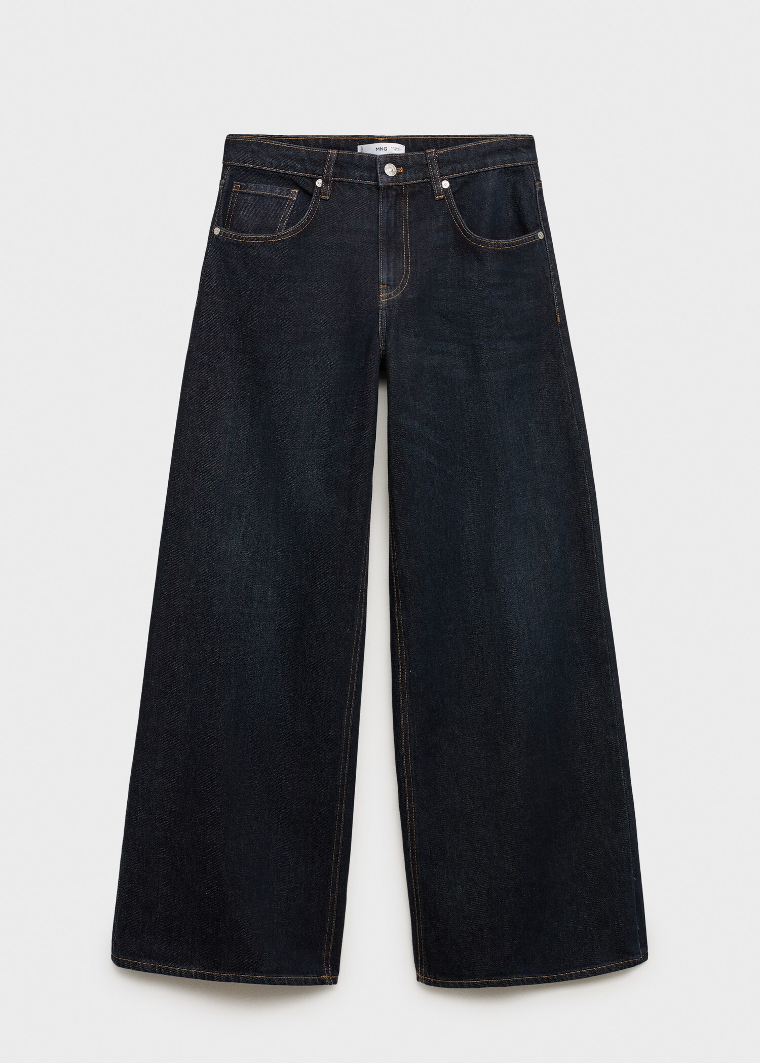 Low-rise rinse-wash wide leg jeans - Article without model