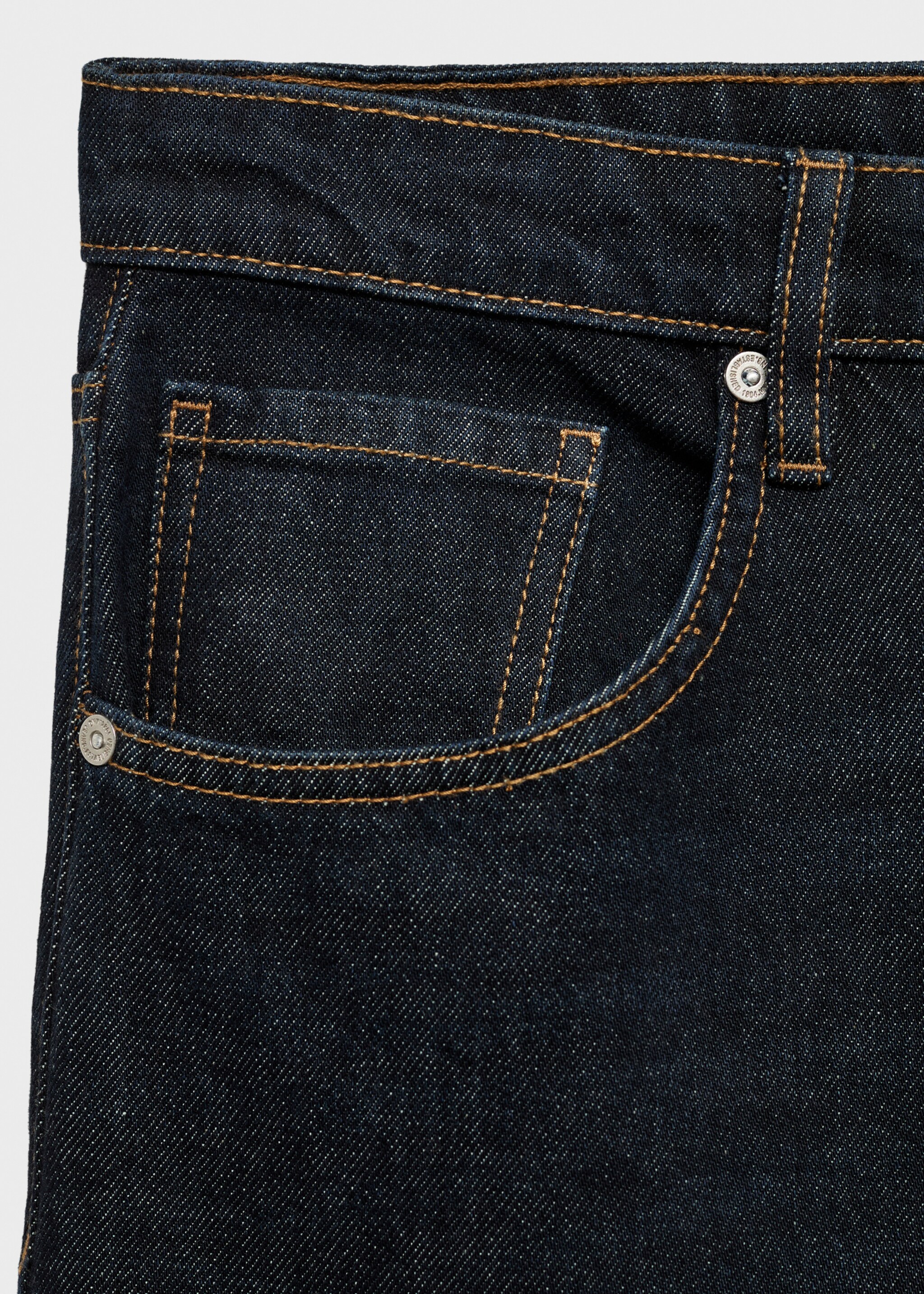 Low-rise rinse-wash wide leg jeans - Details of the article 8, Open Blue. Ref: 87033278-00.