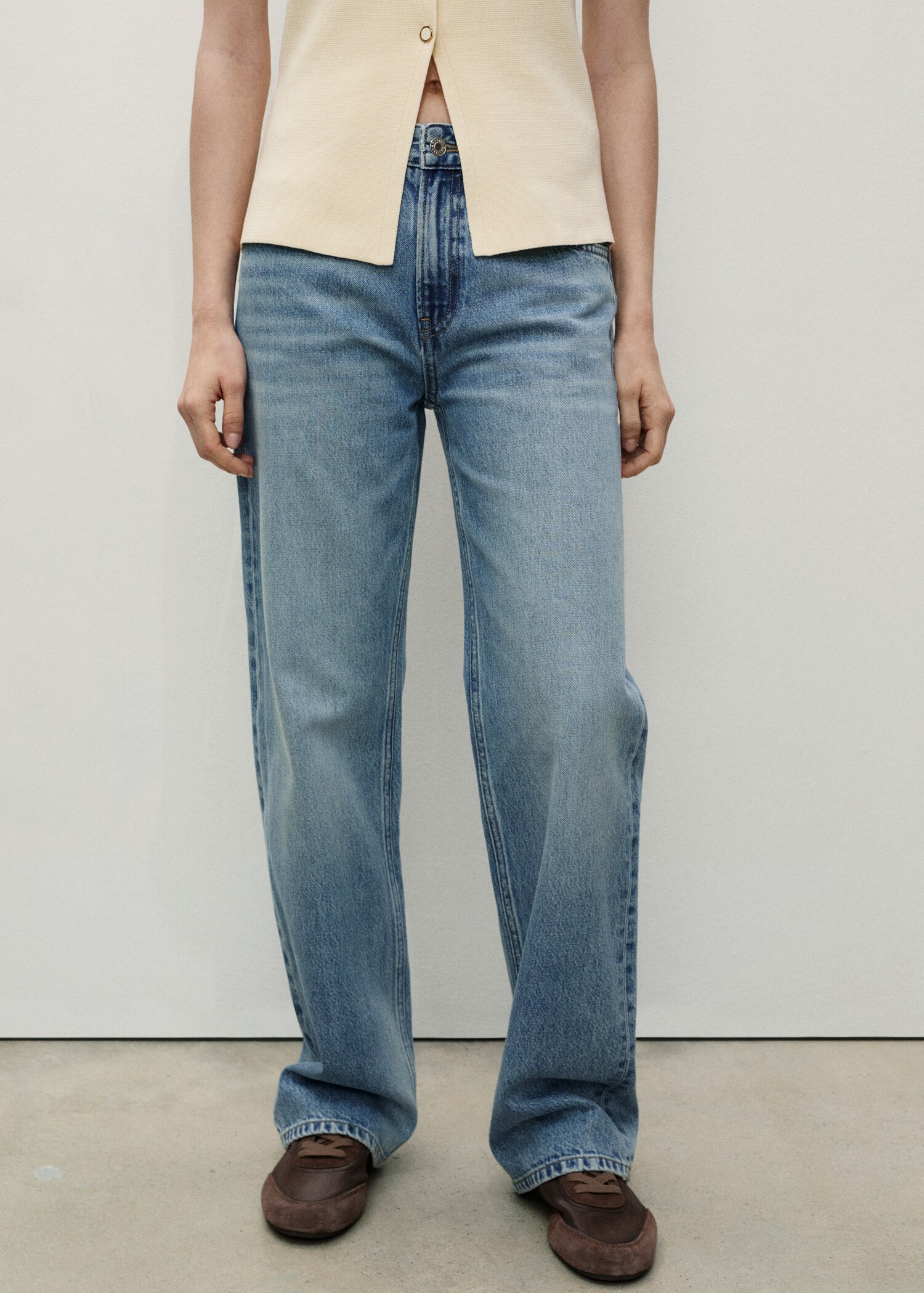 Jeans Miami rectos tiro medio - Plano medio