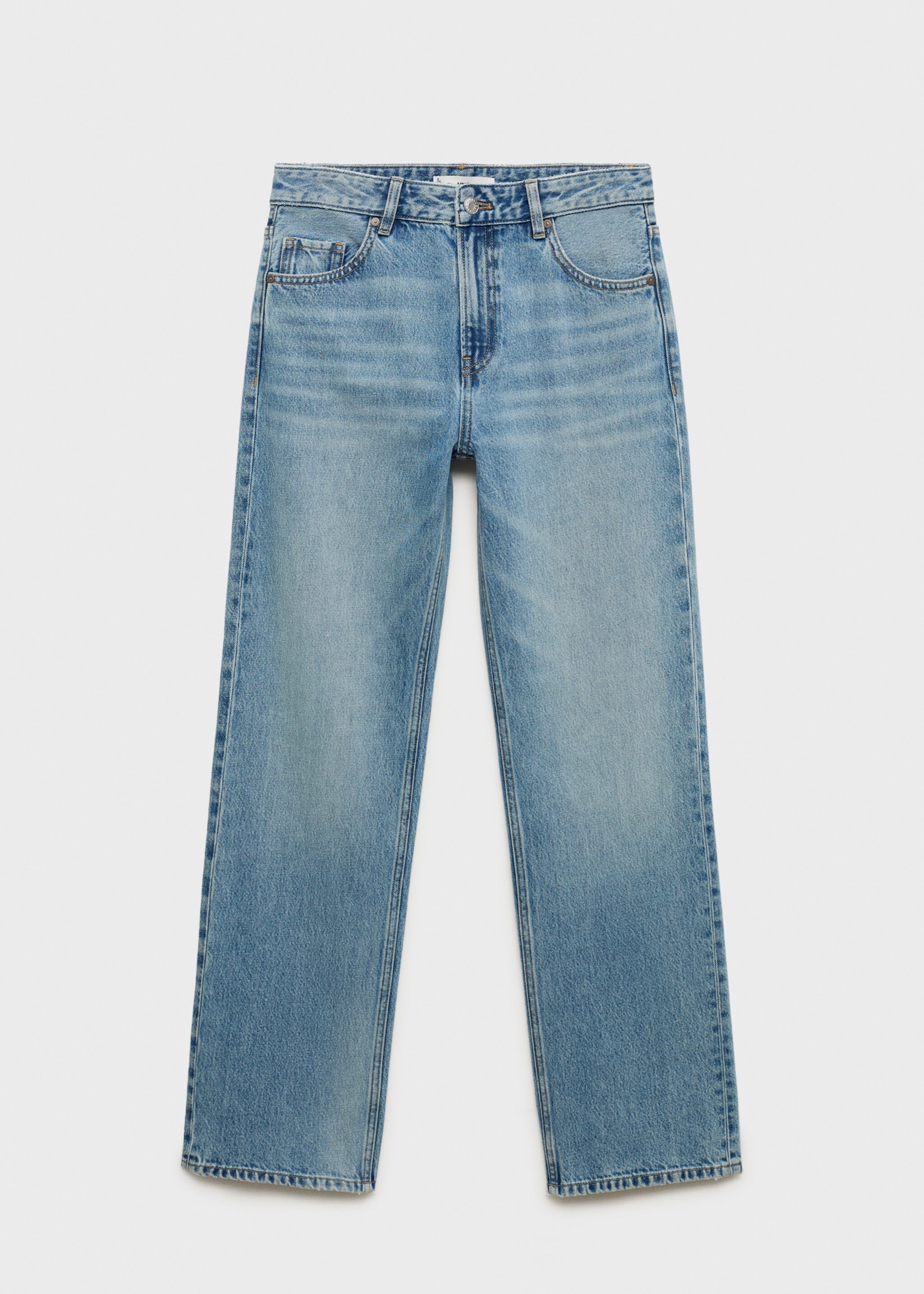 Miami medium-rise straight-fit jeans - Article without model, Medium Blue. Ref: 87033280-00.