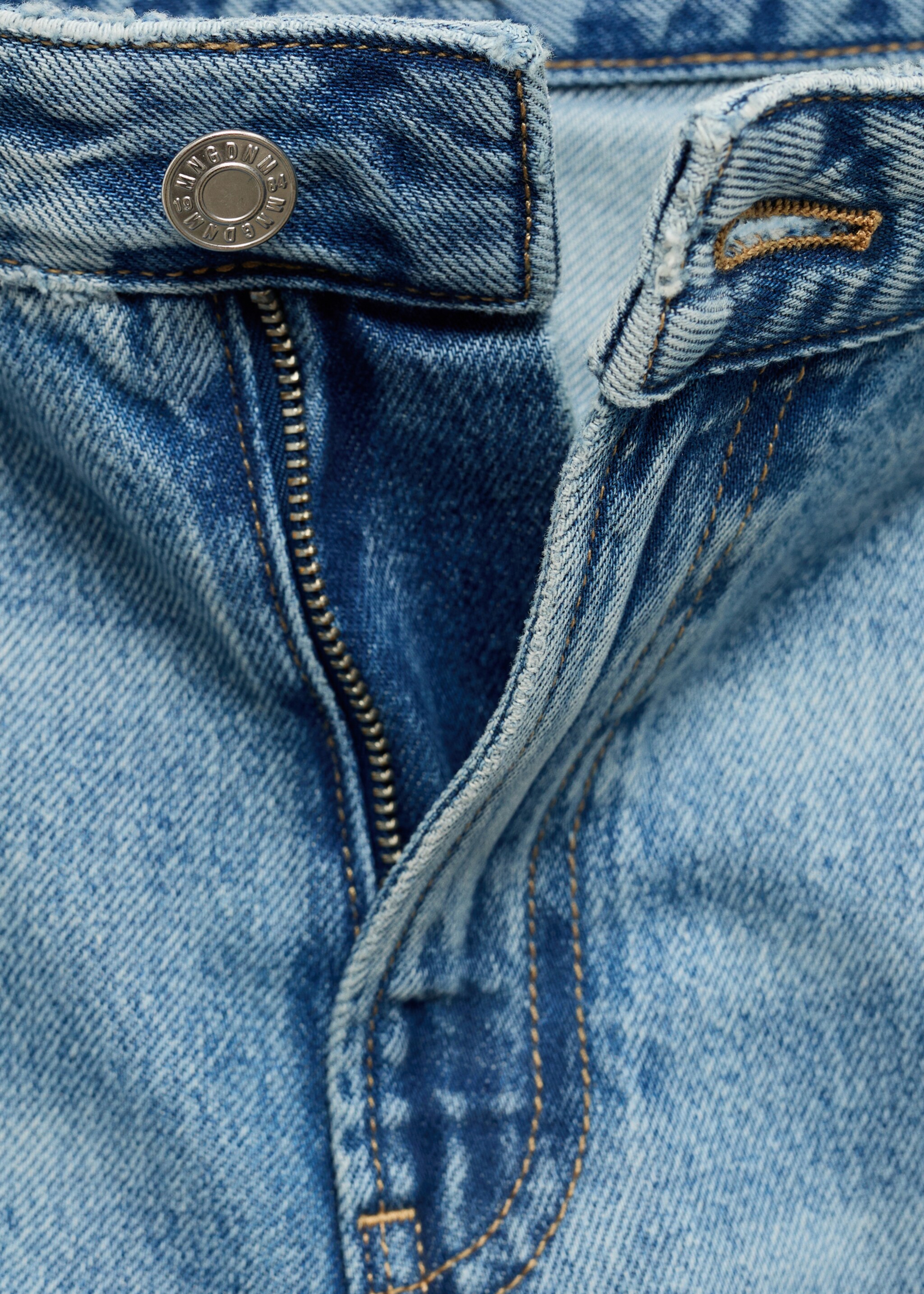 Miami medium-rise straight-fit jeans - Details of the article 0, Medium Blue. Ref: 87033280-00.