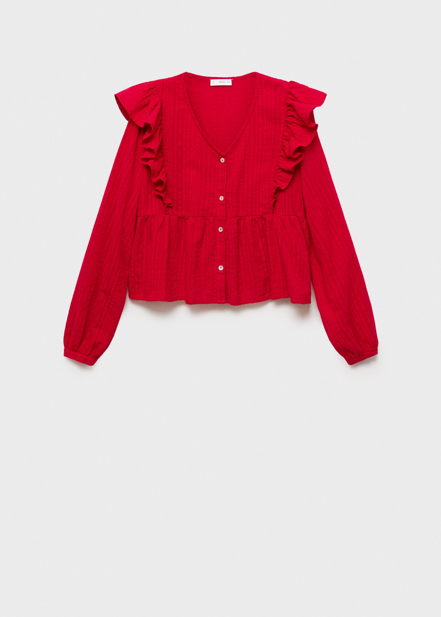 Bluse mit gerüschten Schultern - Artikel ohne Model