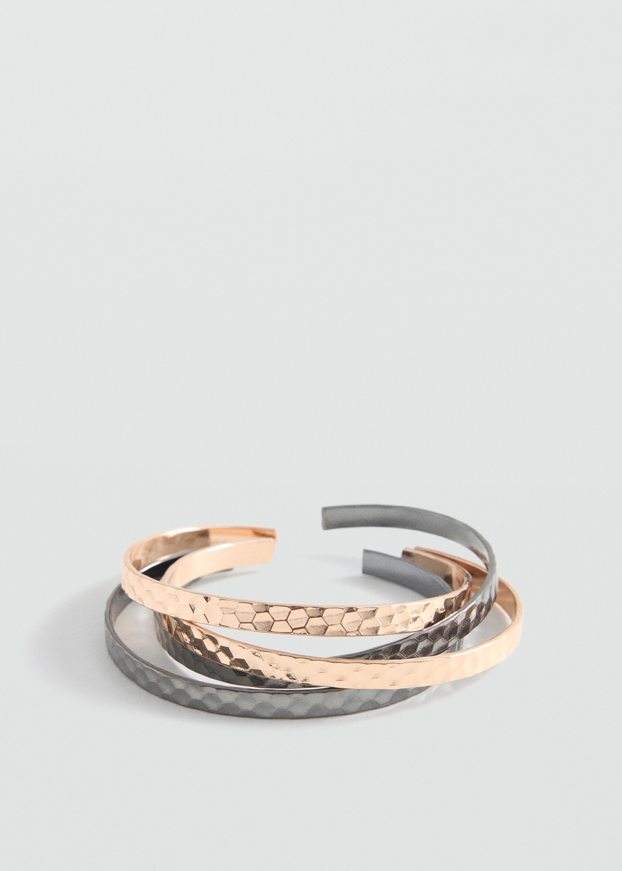 Pack 4 pulseras - Plano medio, Plata. Ref: 87033283-00.