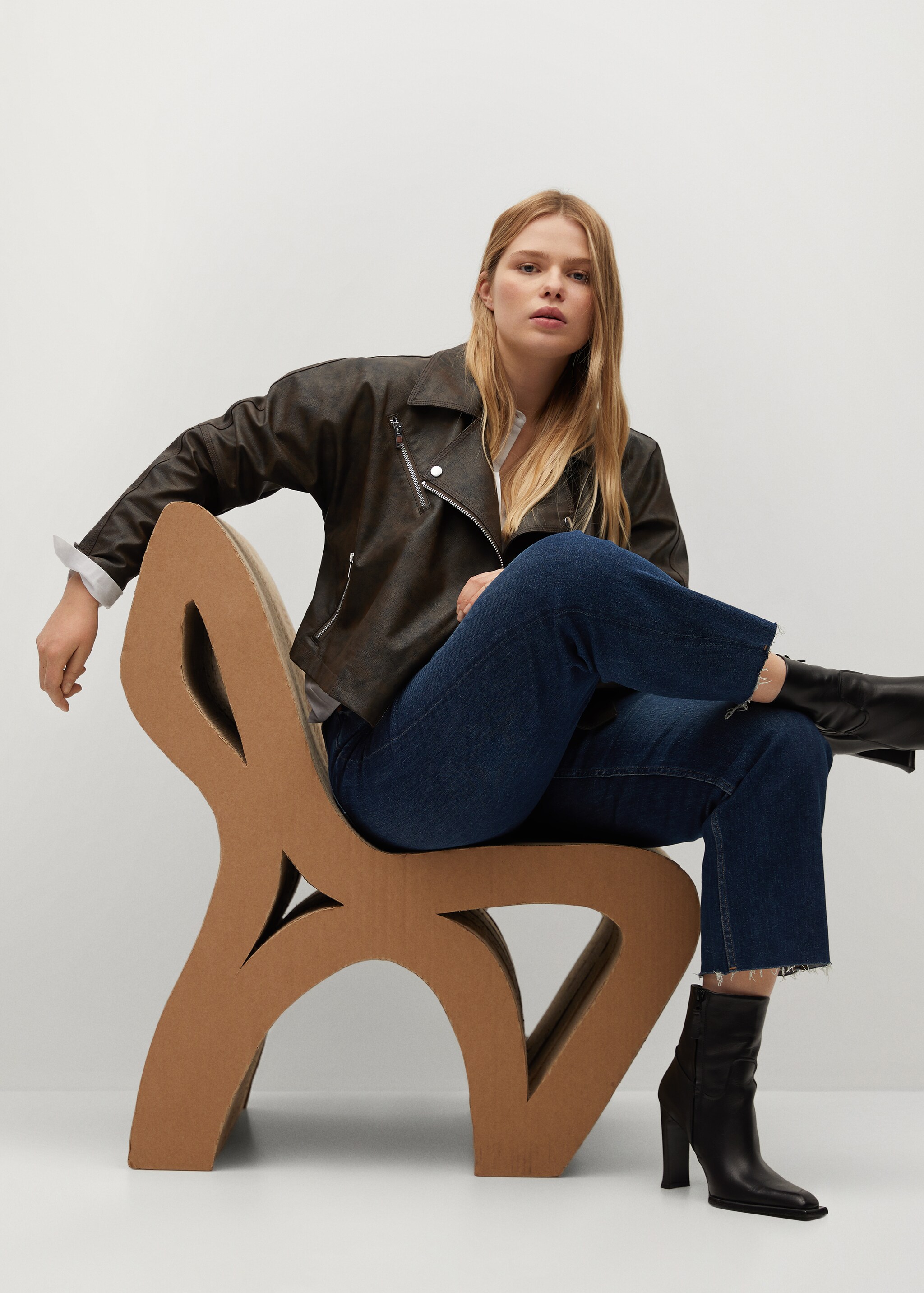 Chaqueta biker efecto piel  - Detalle del artículo 4
