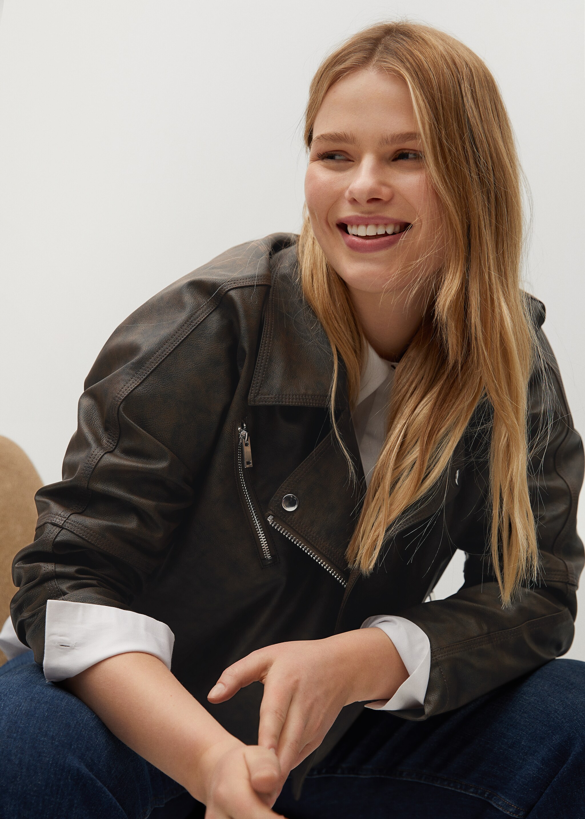 Chaqueta biker efecto piel  - Detalle del artículo 5