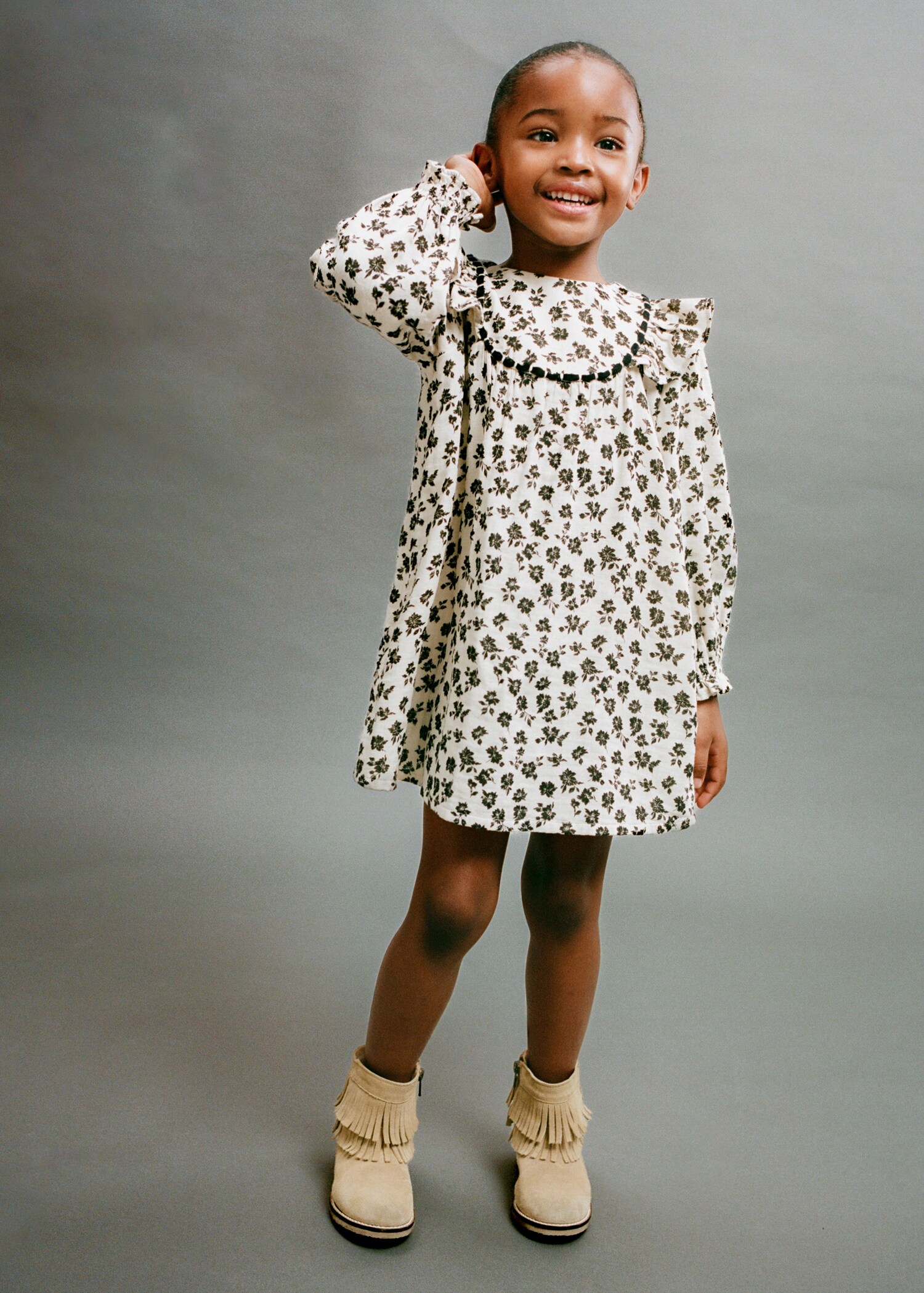 Printed cotton dress - Details of the article 5