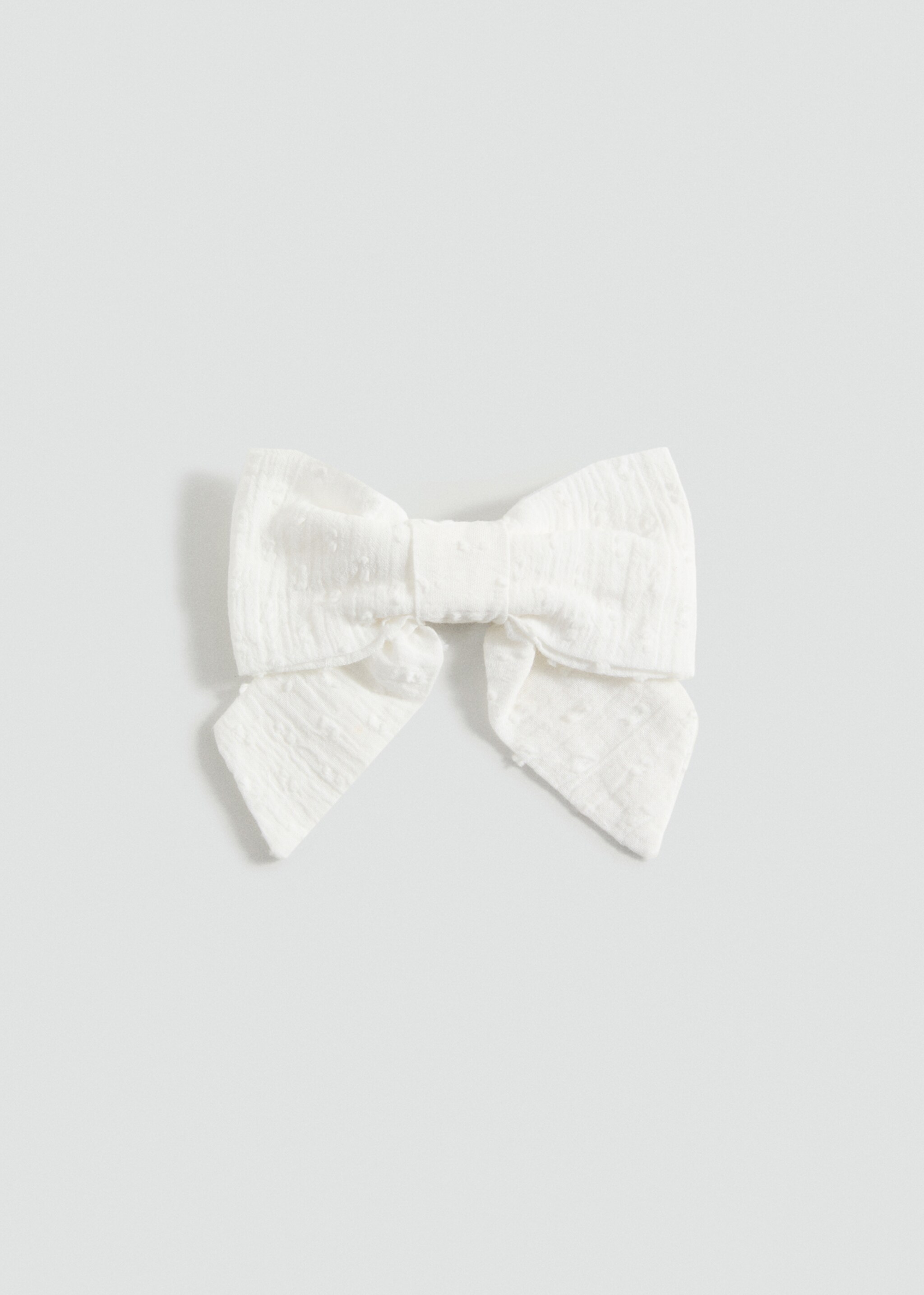 Hårspänne med rosett - Artikel utan modell, Vit. Ref: 87033642-00.