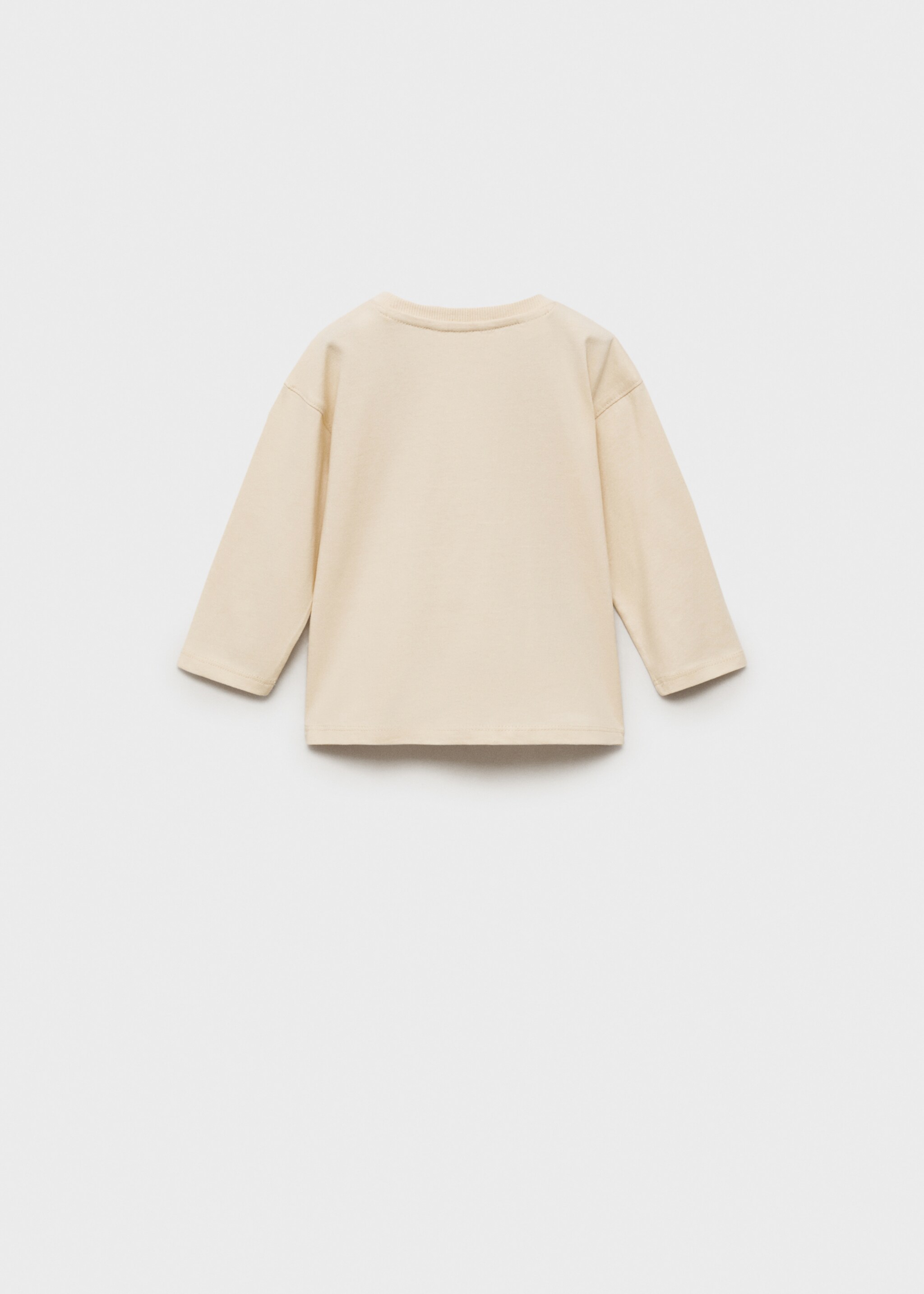 Samarreta missatge relleu - Revers de l'article, Cru. Ref: 87033646-00.