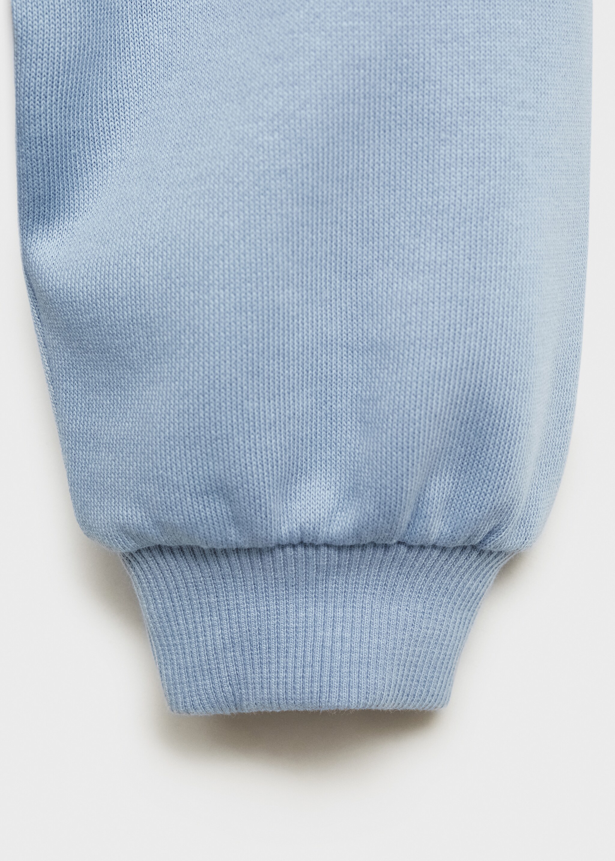 Embossed message cotton sweater - Details of the article 0, Sky Blue. Ref: 87033647-00.