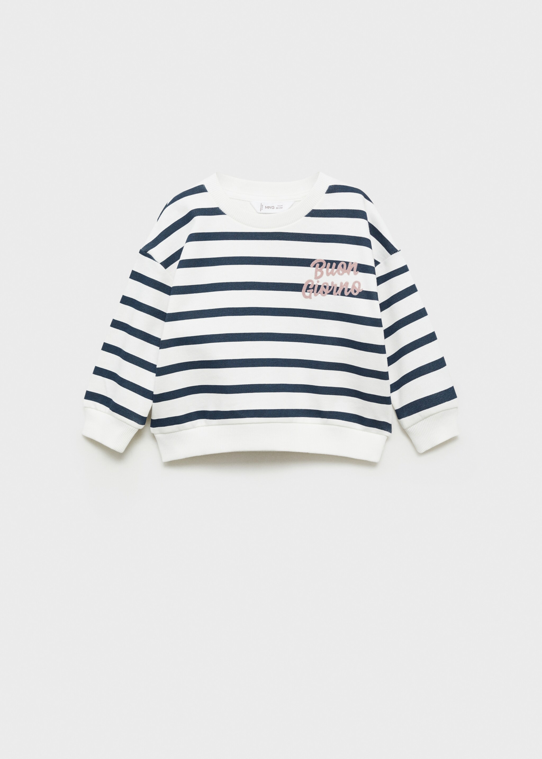 Message striped sweatshirt - Article without model, Off White. Ref: 87033648-00.