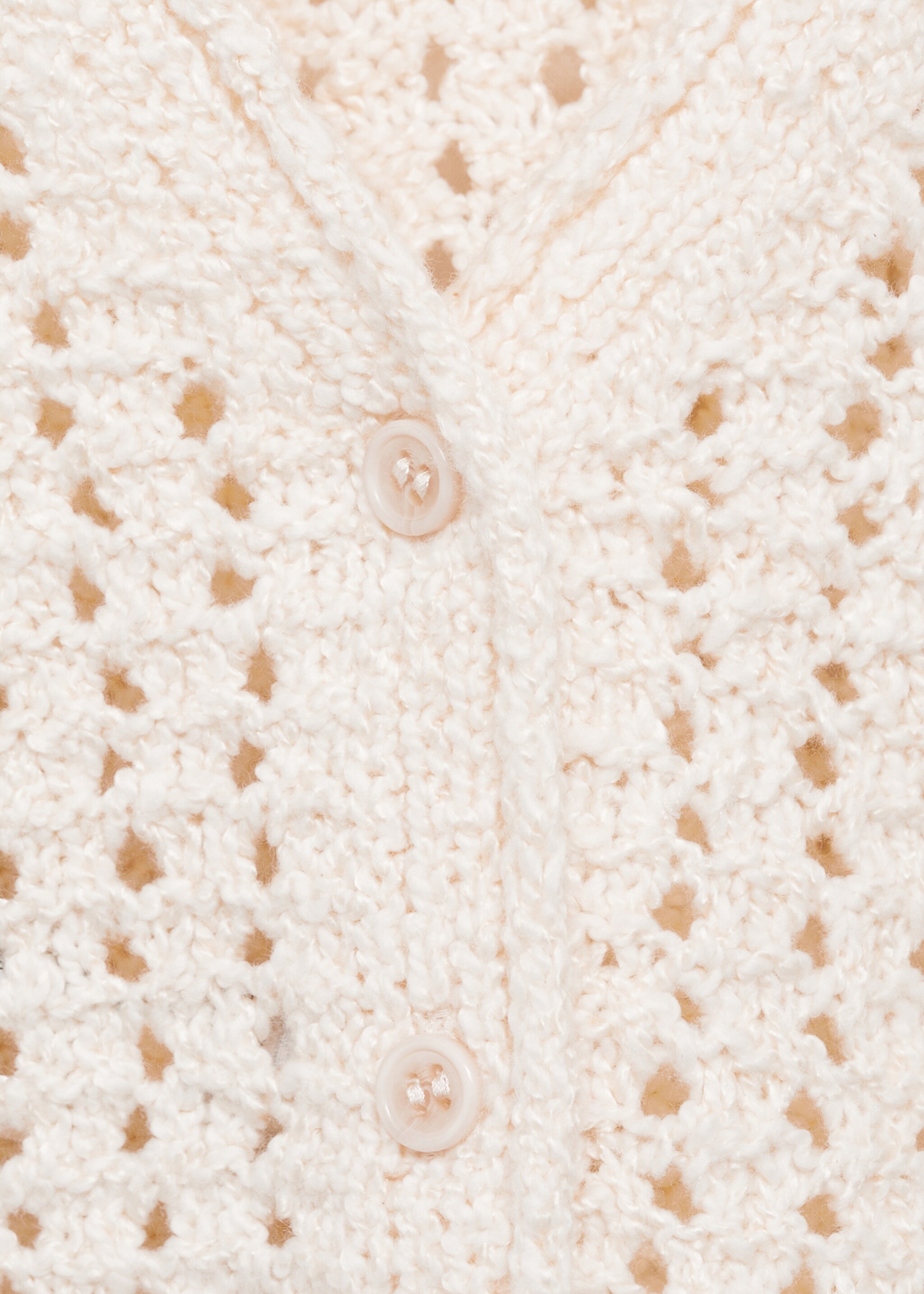 Cárdigan calado - Detalle del artículo 8, Crudo. Ref: 87033650-00.