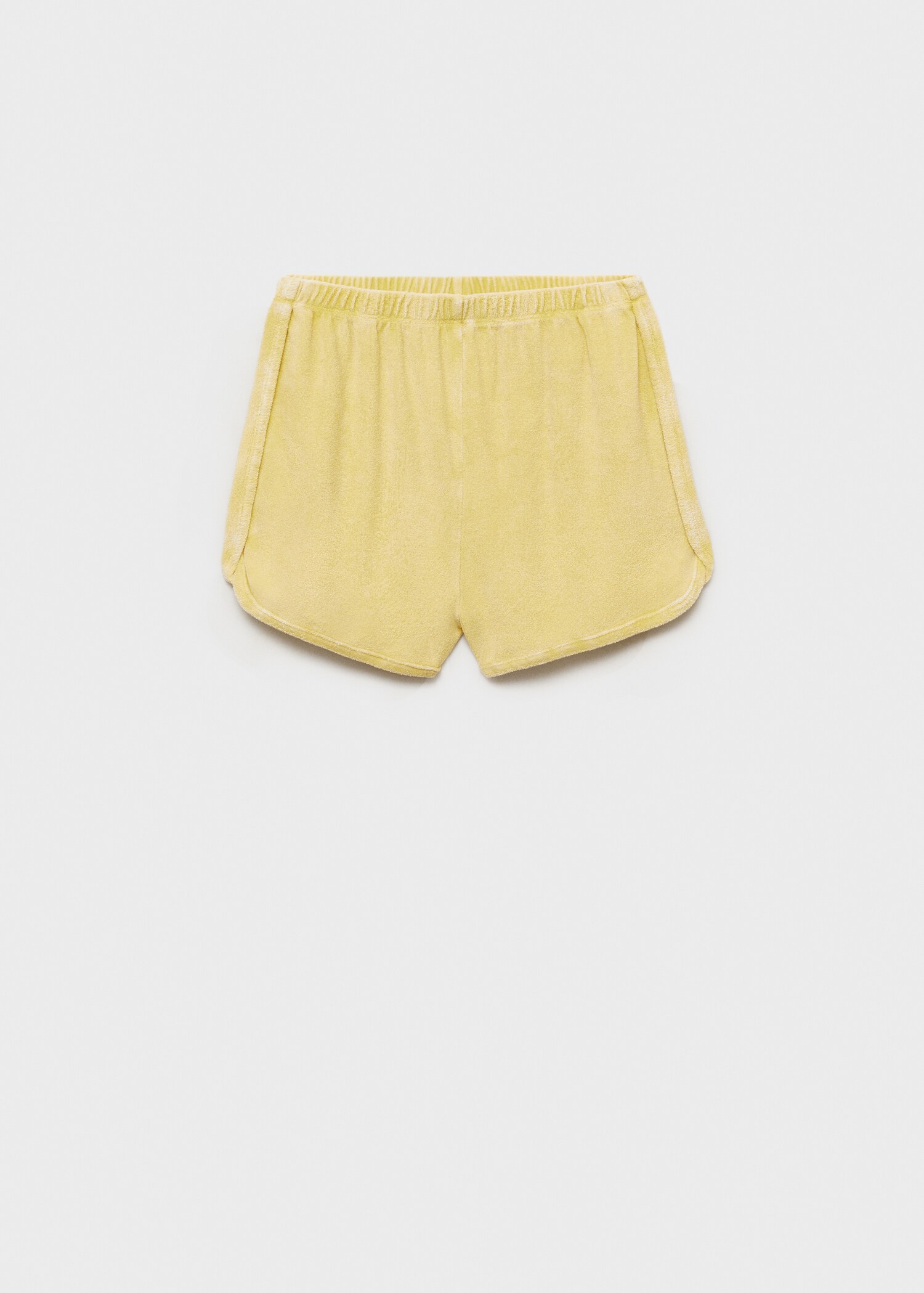 Short en coton bouclette overdyed - Article sans modèle