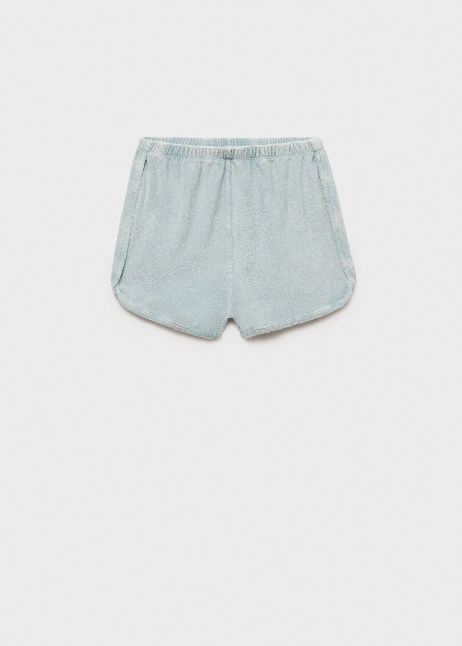 Short en coton bouclette overdyed - Article sans modèle