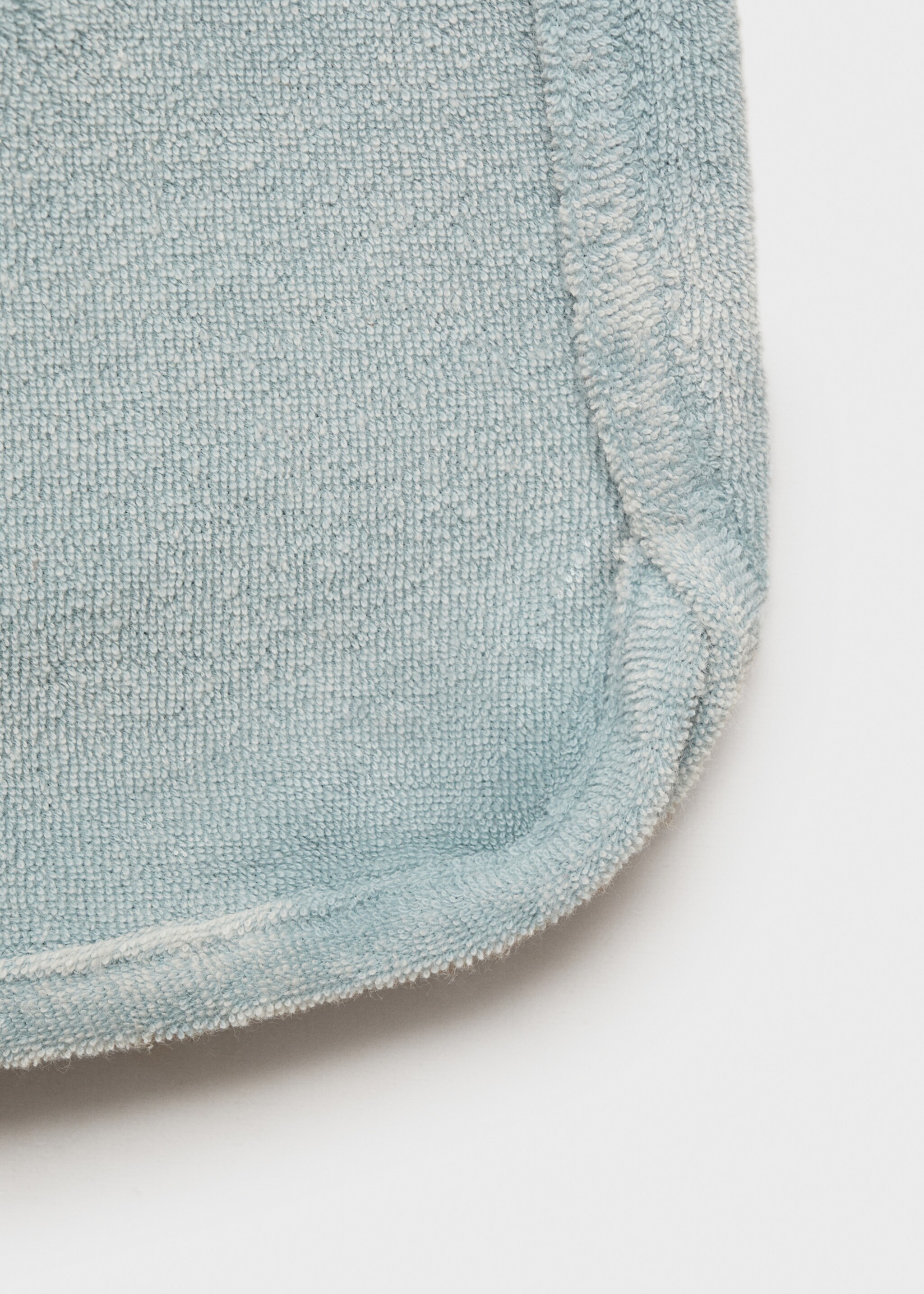 Short en coton bouclette overdyed - Détail de l'article 0, Vert menthe. Ref: 87033653-00.