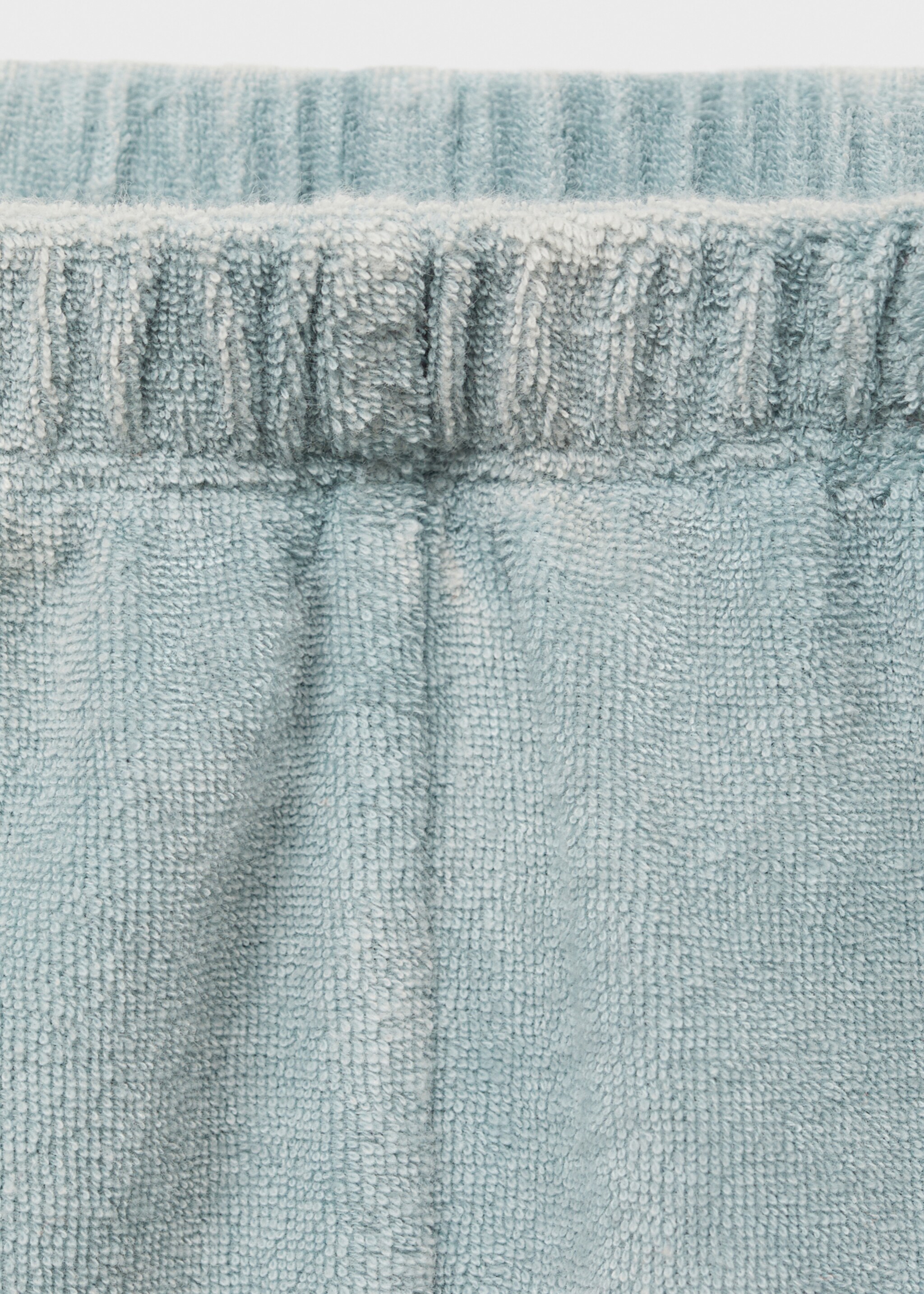 Short en coton bouclette overdyed - Détail de l'article 8, Vert menthe. Ref: 87033653-00.