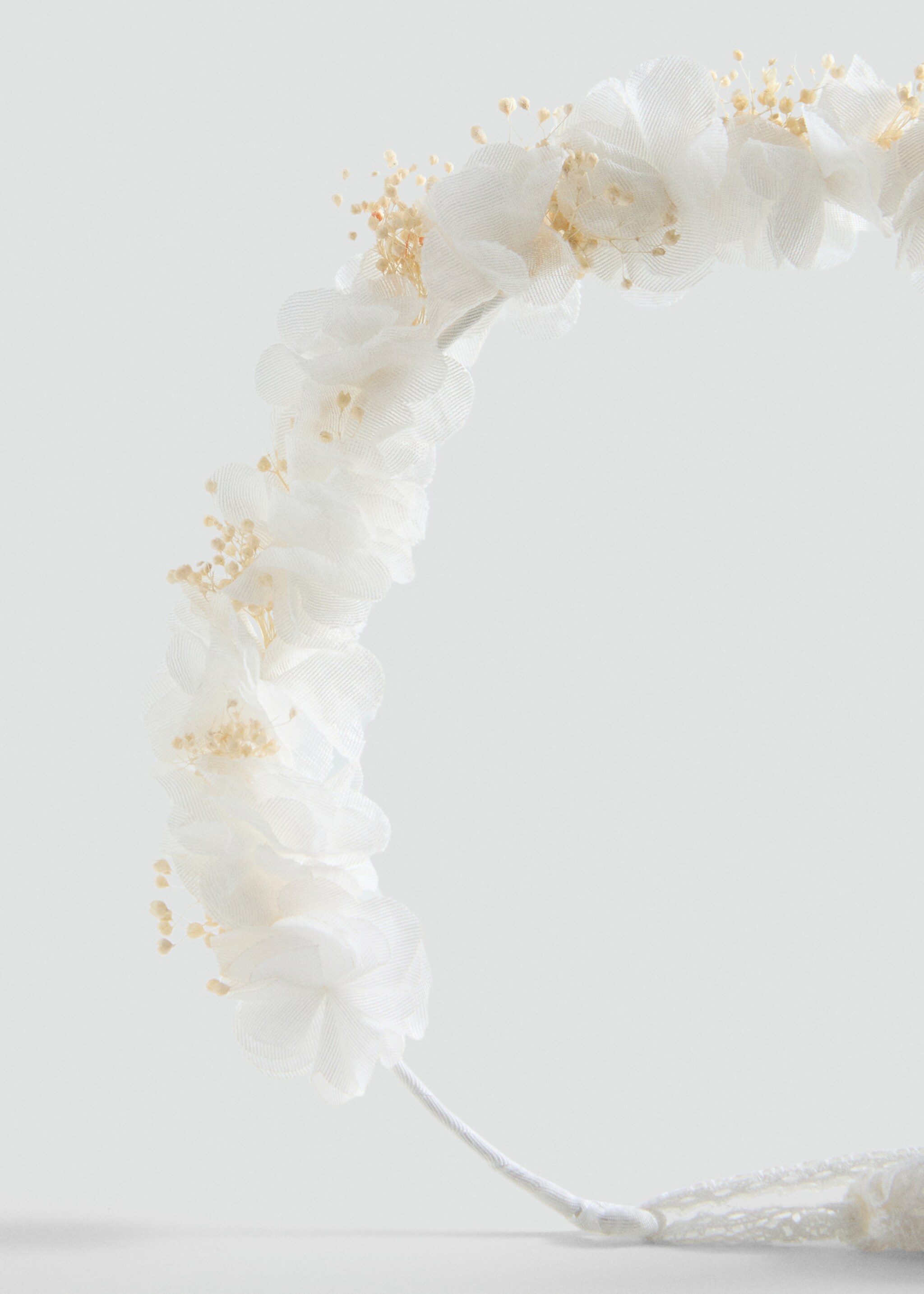 Diadema flors tanca llaç - Detall de l'article 1, Blanc. Ref: 87033654-00.