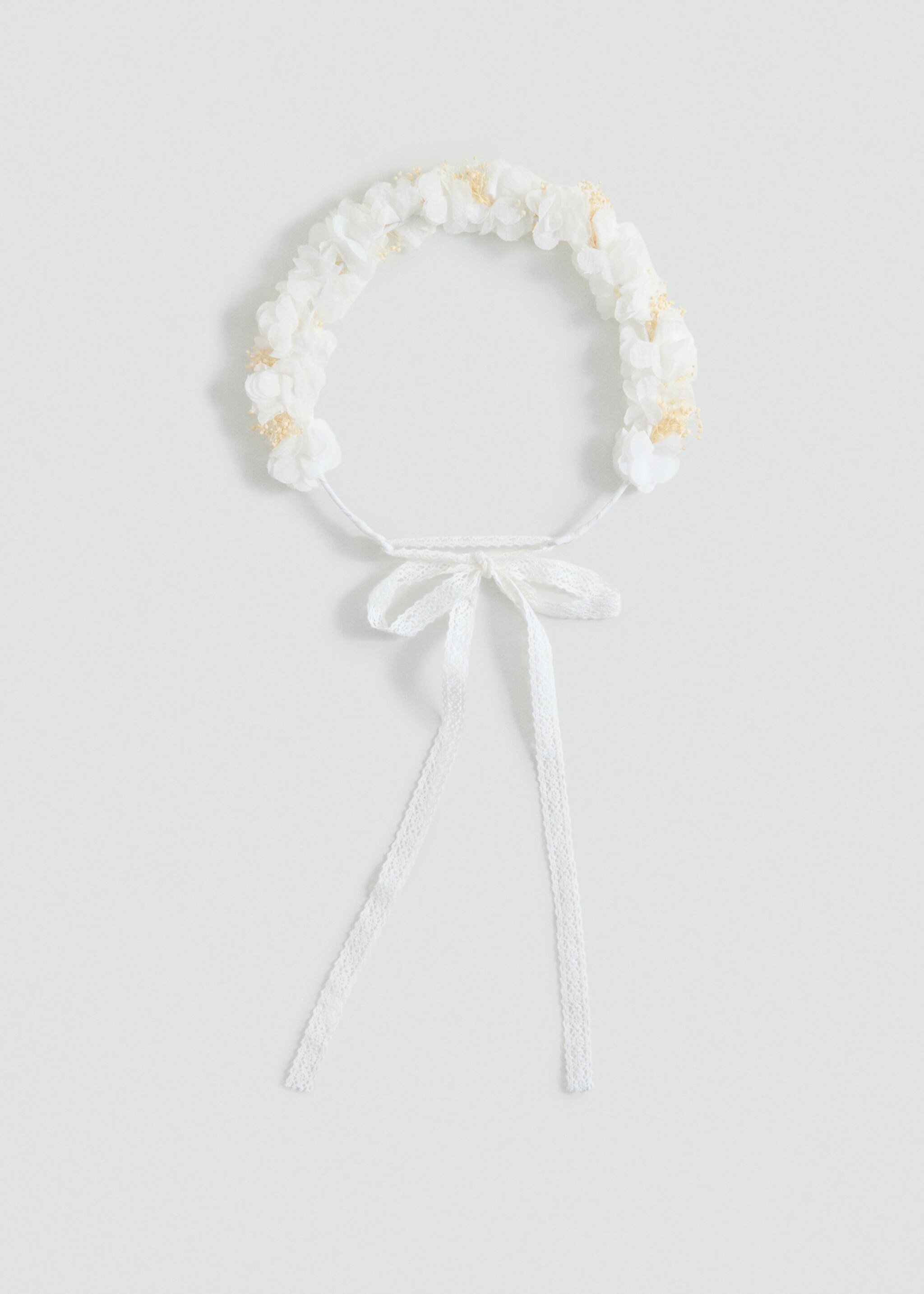 Diadema flors tanca llaç - Detall de l'article 2, Blanc. Ref: 87033654-00.