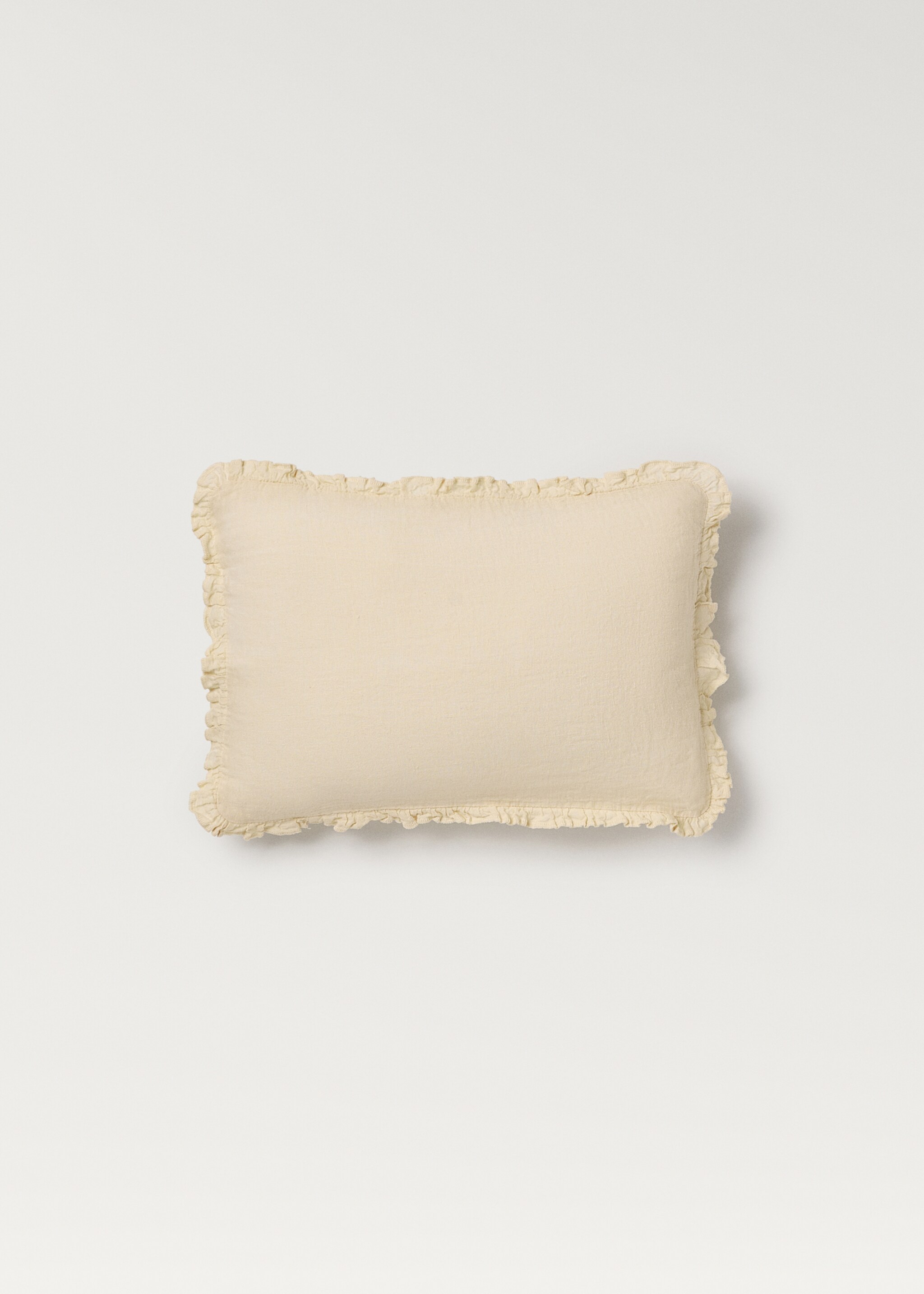 Housse de coussin pour enfant détail volant 30x40 cm - Article sans modèle, Jaune. Ref: 87033657-00.