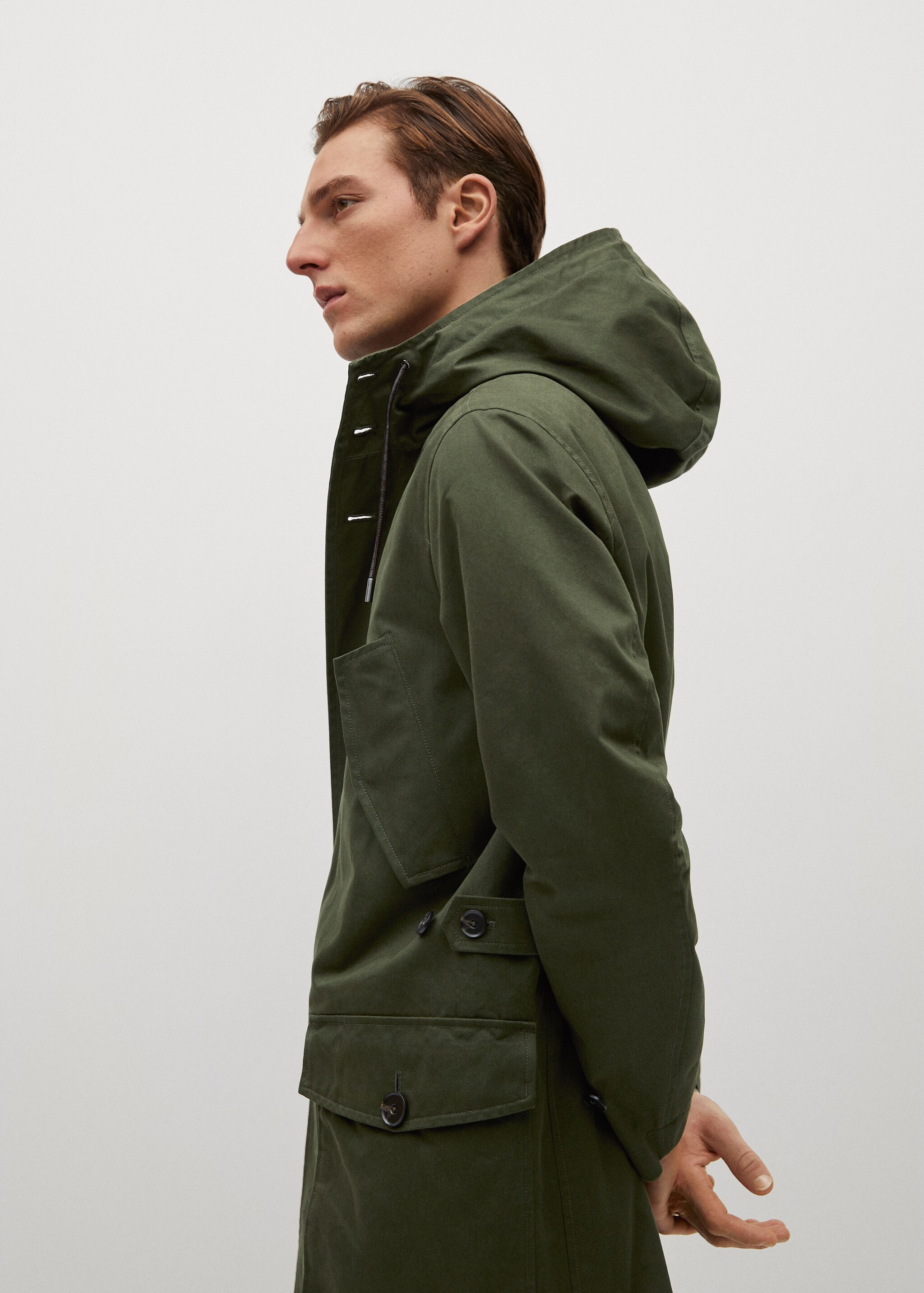 Pockets cotton parka - Details of the article 3