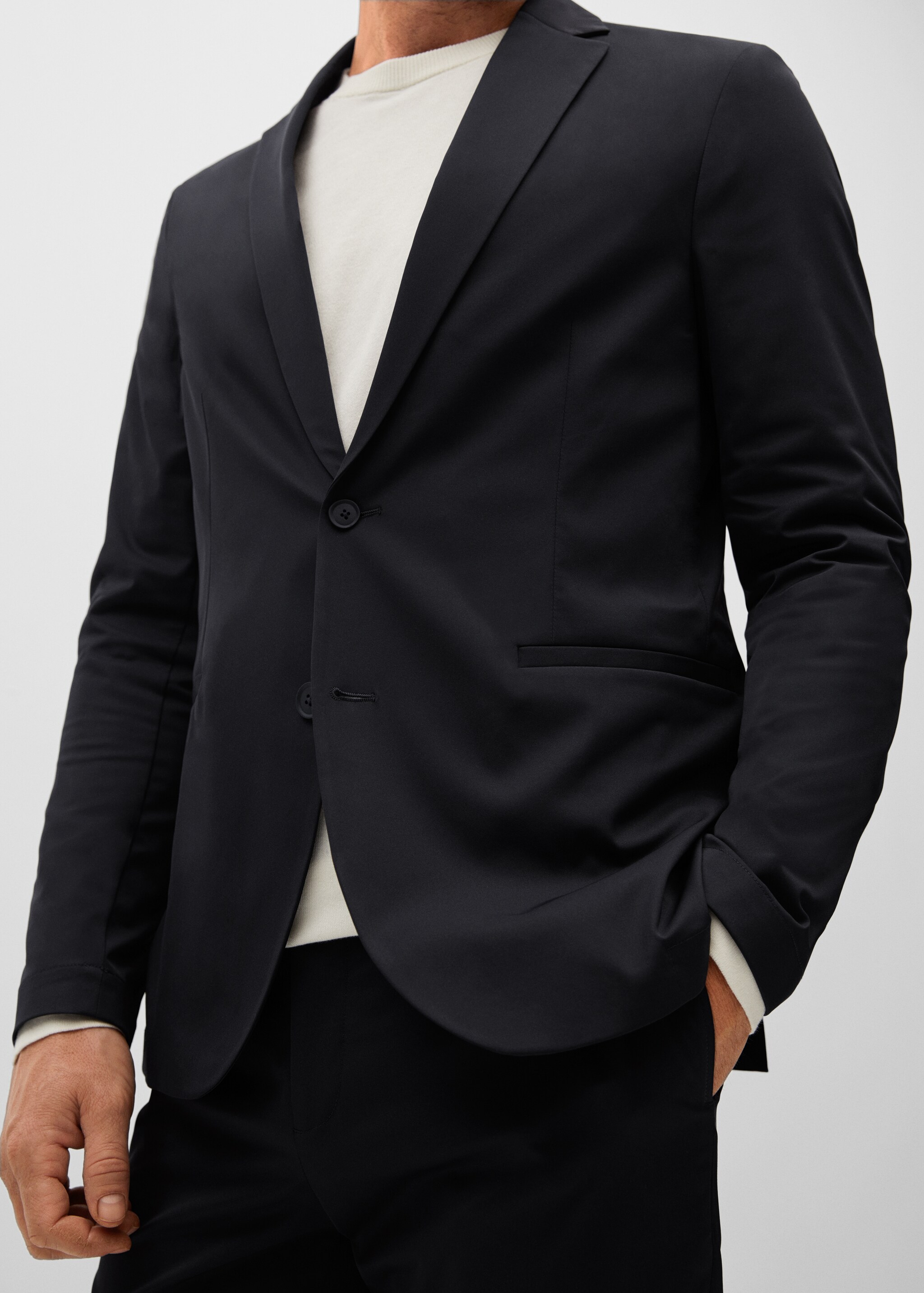 Americana traje slim fit tejido técnico - Detalle del artículo 2